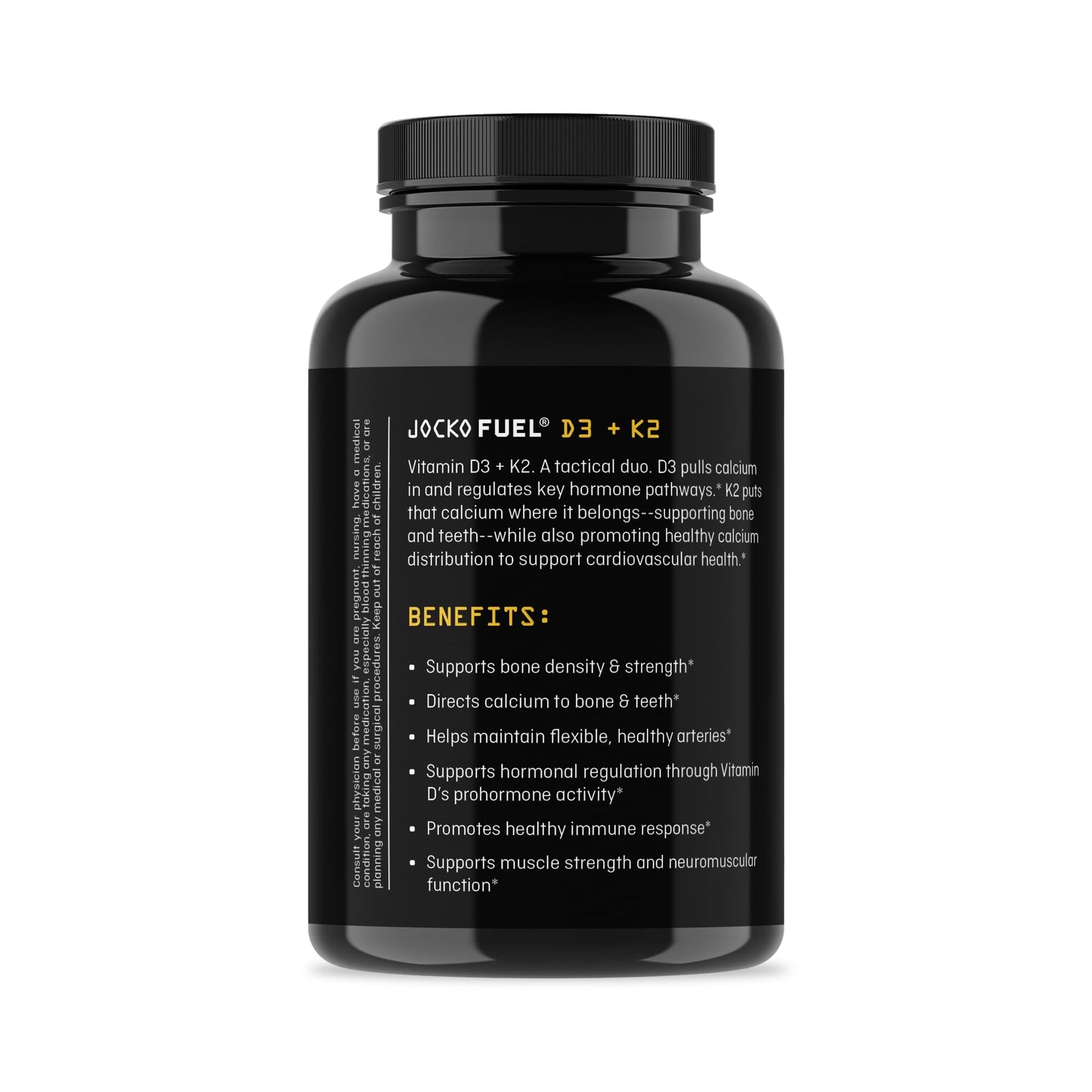 Jocko Fuel Vitamin D3 + K2 Capsules 30