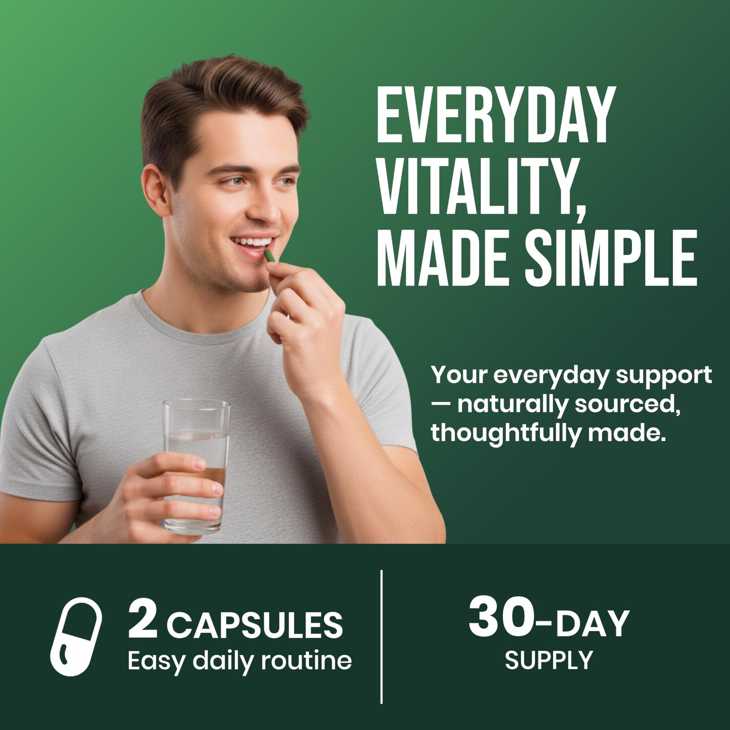 CHARMSVEDA Spirulina Capsules with Moringa, 60 Capsules