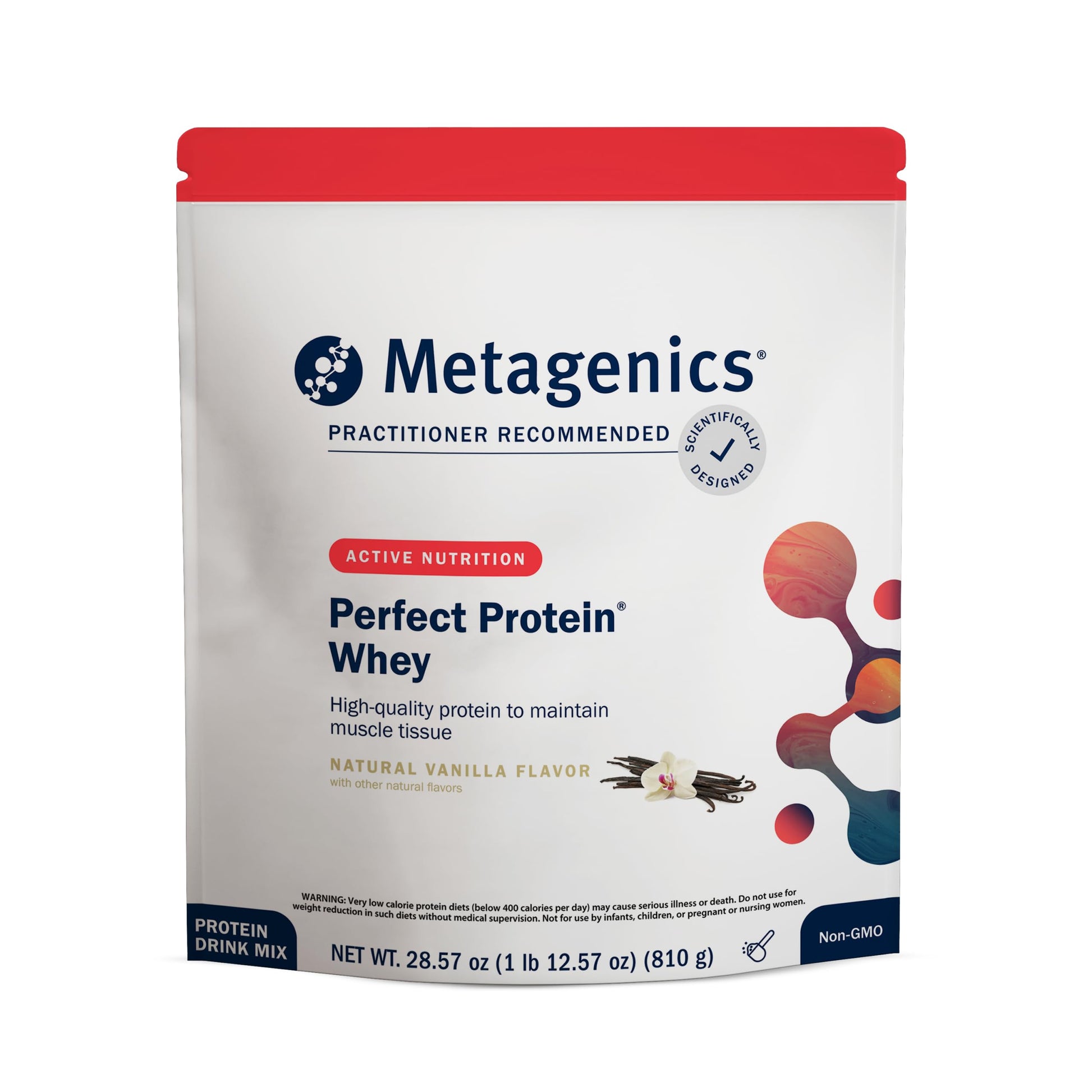 Metagenics Perfect Protein Whey Isolate & Hydrolyzed Whey Powder, 30 Servings
