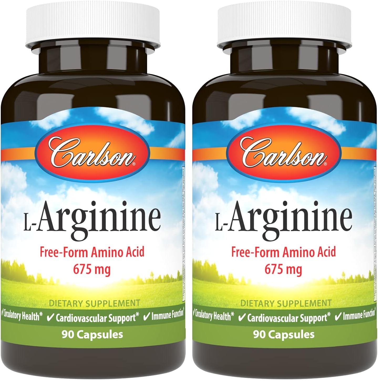Carlson L-Arginine 675 mg Capsules, 180 Capsules