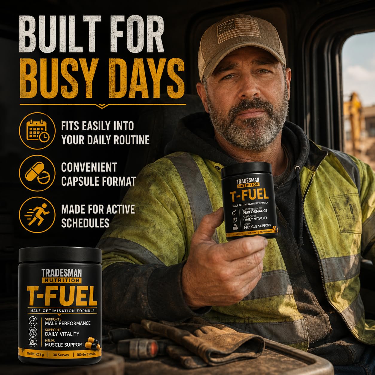 Tradesman Nutrition T-Fuel and Shred Powder 8