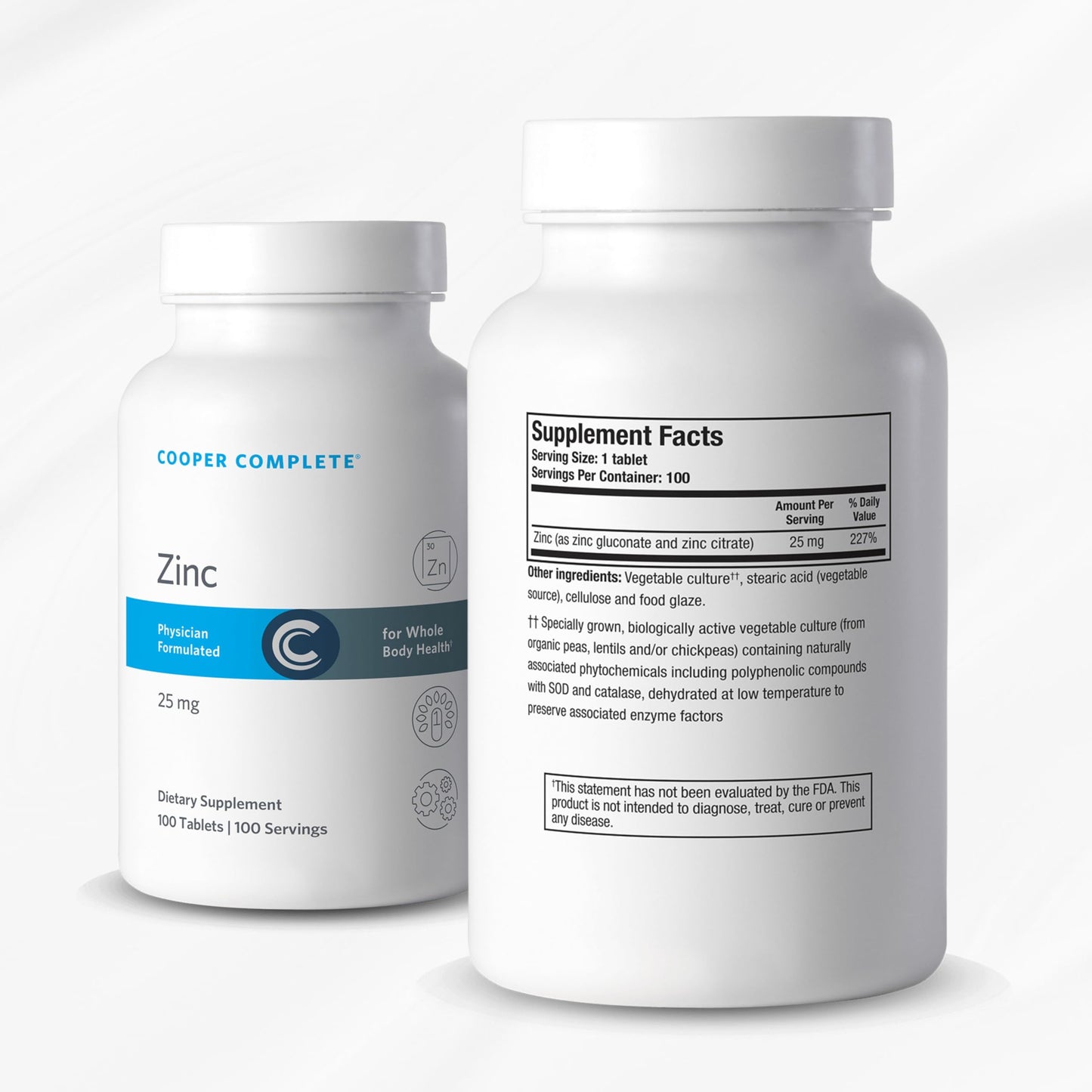 Cooper Complete Zinc Supplement 25 mg Tablets, 1 Tablet