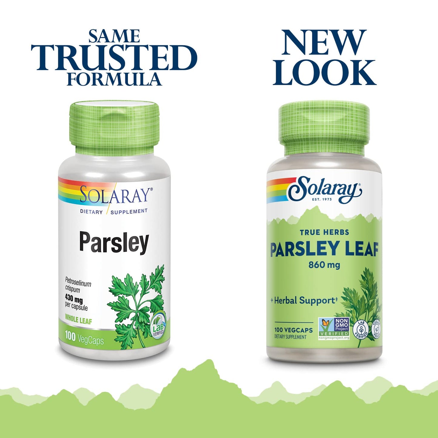 SOLARAY Parsley Capsules, 860 mg, 100 Count