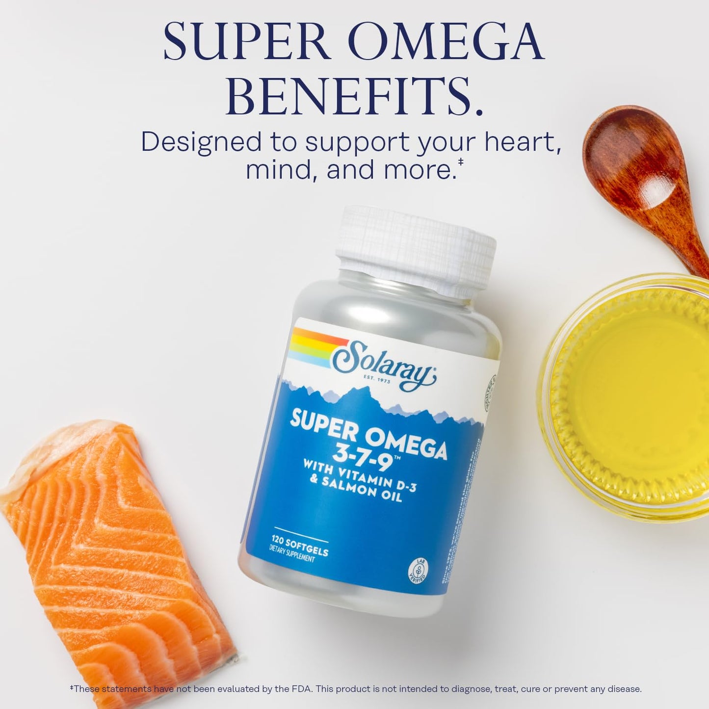 Solaray Super Omega 3-7-9 Softgels, 120 Count