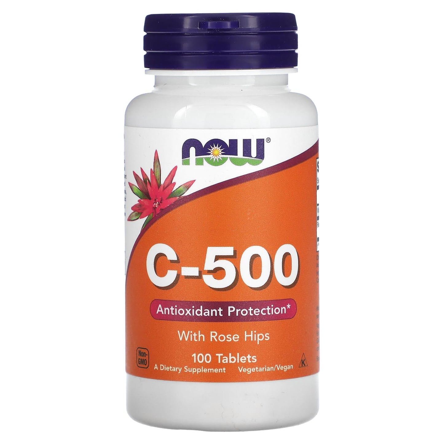 NOW Foods C-500 with Rose HIPS 1 Tablet