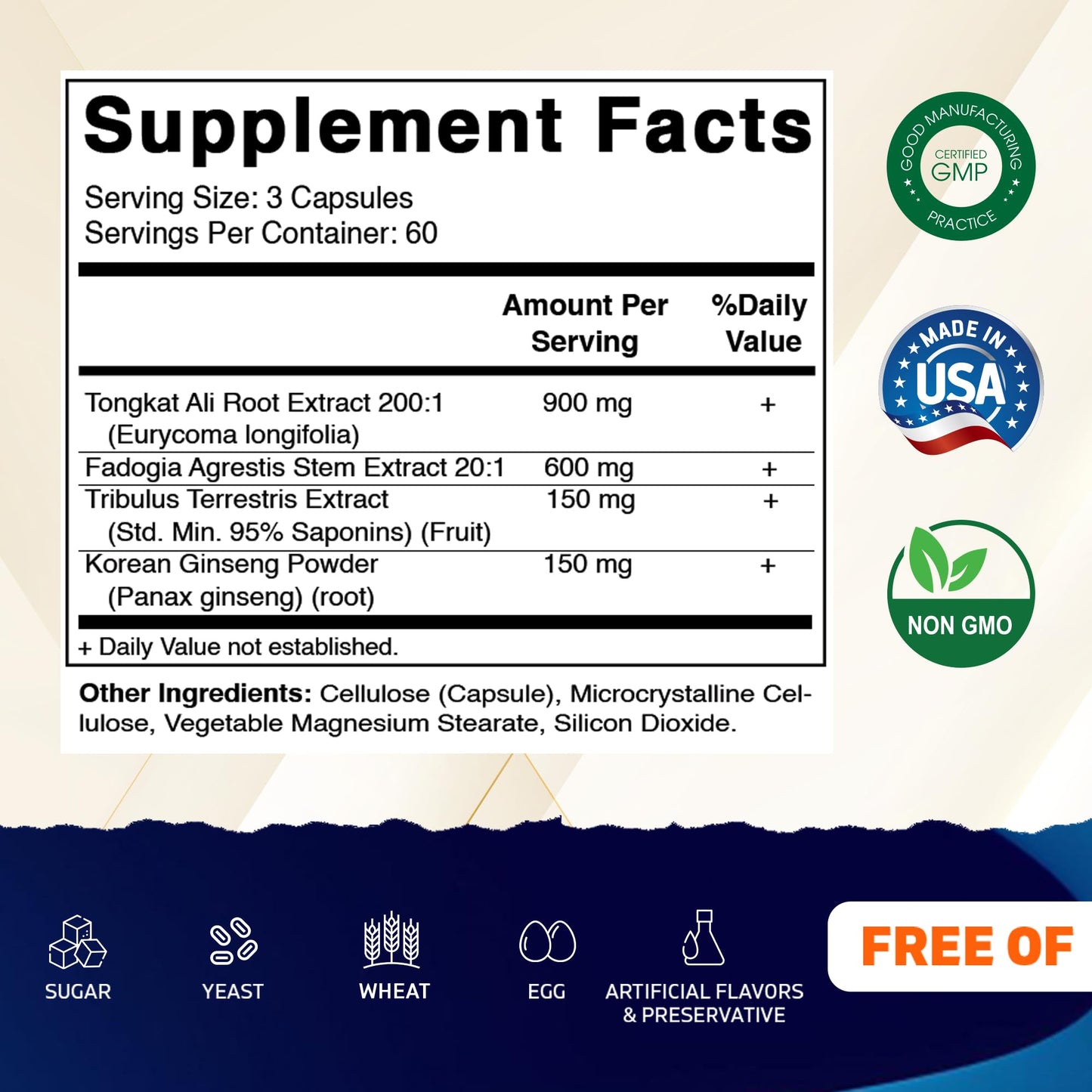 Vitamatic Tongkat Ali Extract 200:1 Capsule, 180 Count