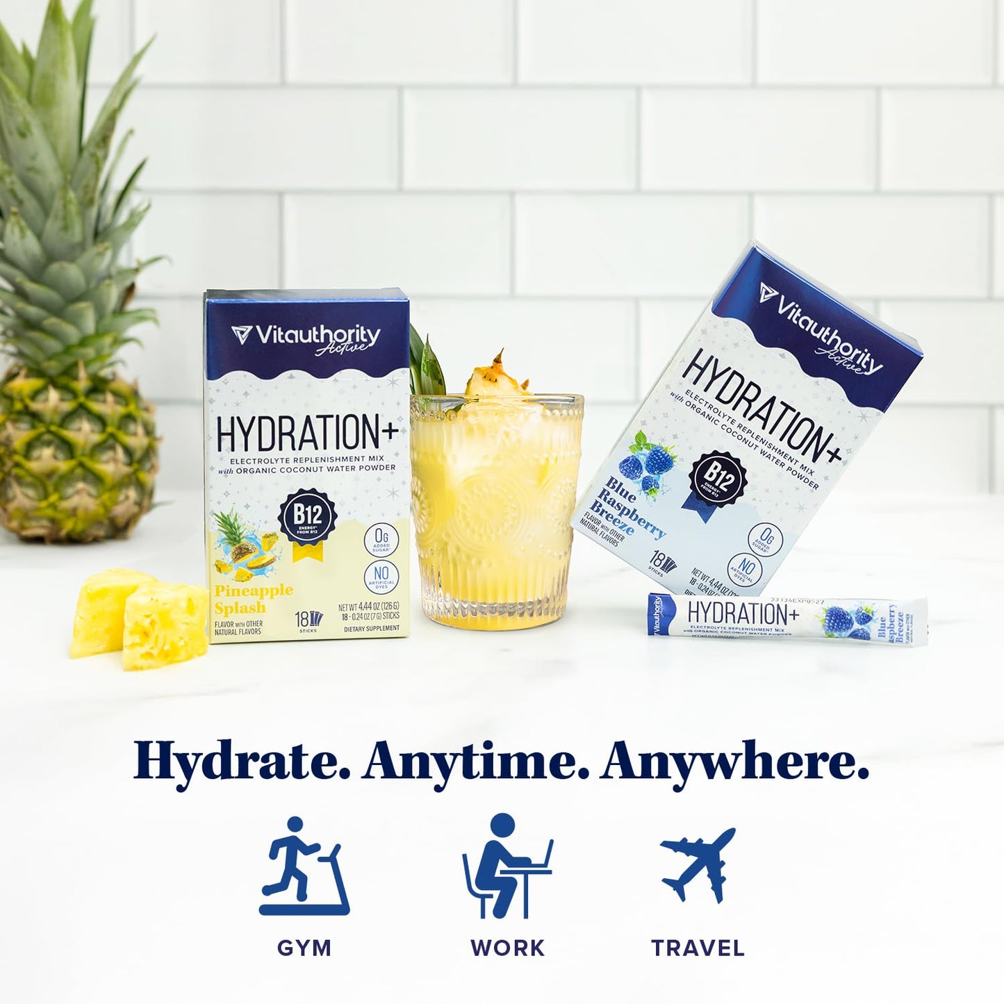 Vitauthority Hydration Electrolyte Powder Packets 4.4 Ounce