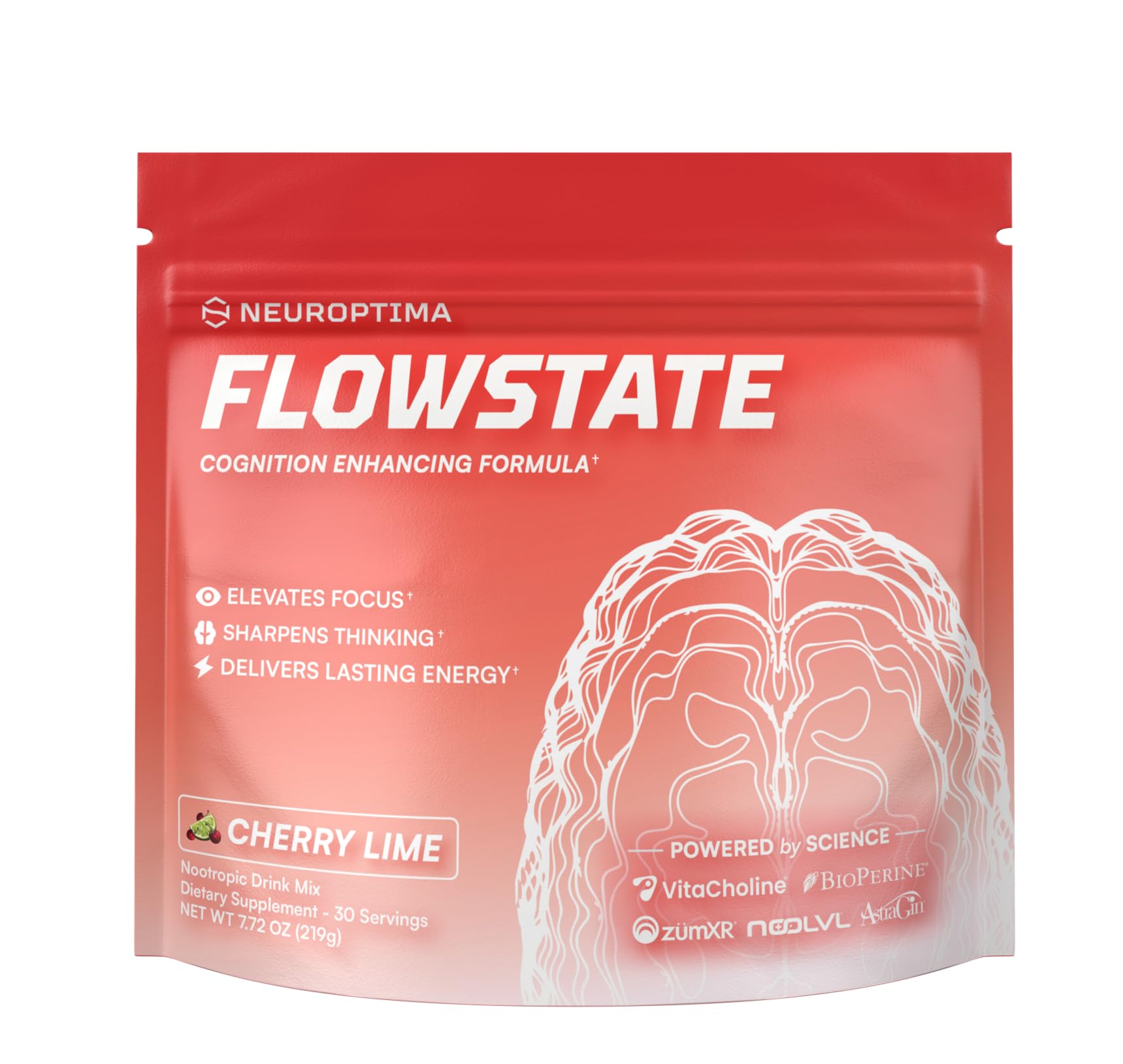 NEUROPTIMA Flowstate Performance Nootropic Complex Powder 7.72 Ounce