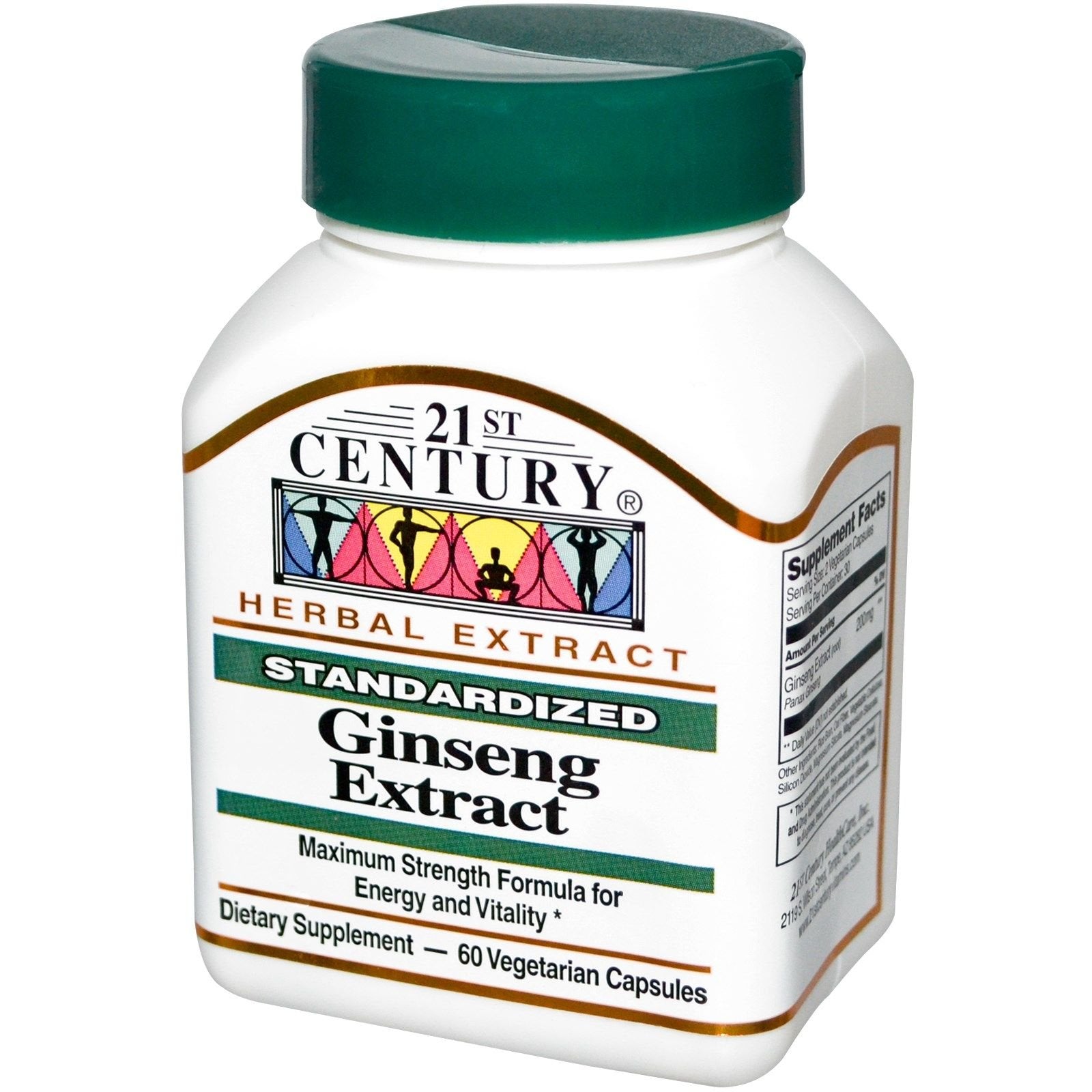 21st Century Ginseng Extract Capsule, 60 Count