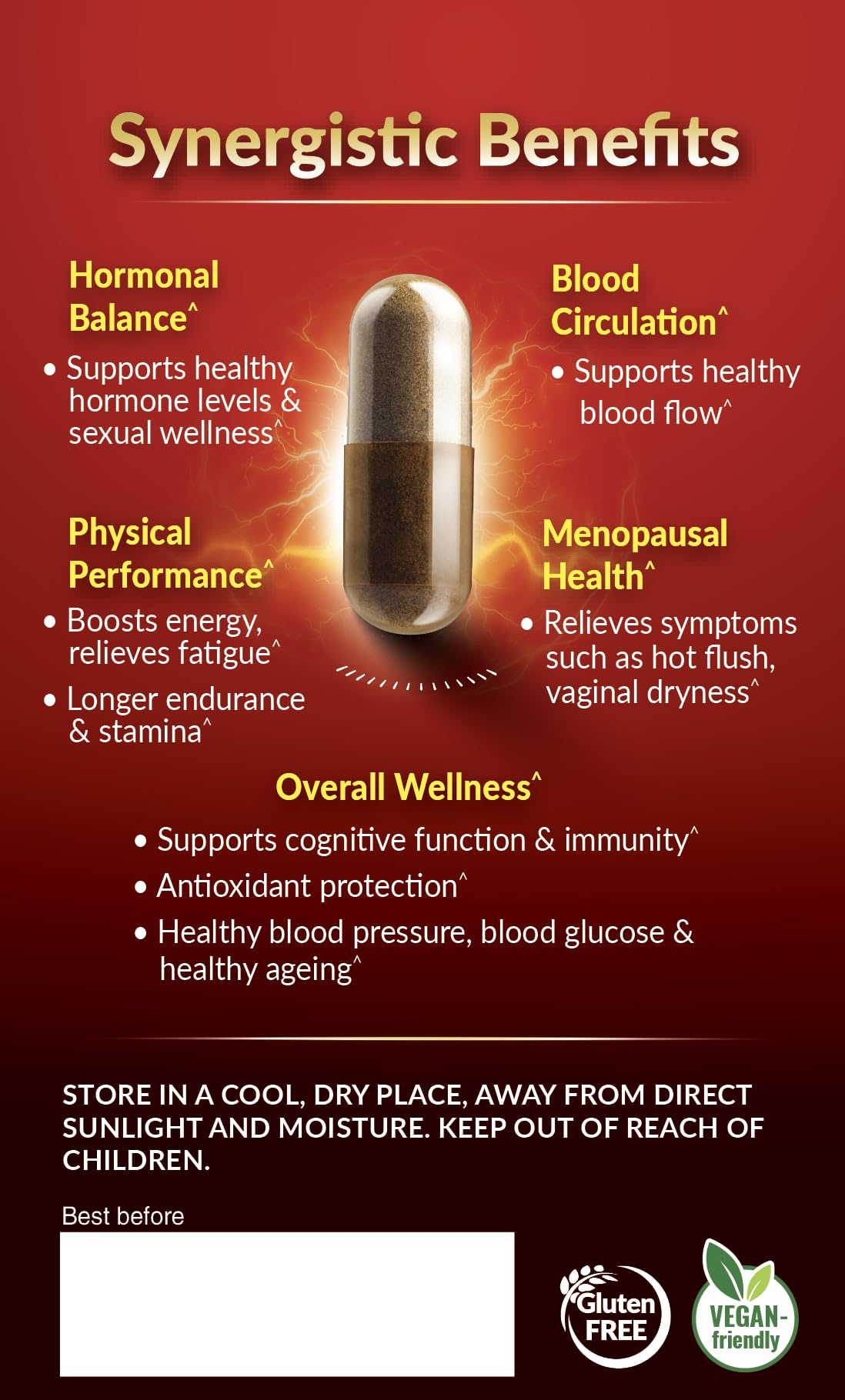 LABO Nutrition MacaMaxima Maca Tongkat Ali Energy Stamina Capsules 60 Capsules
