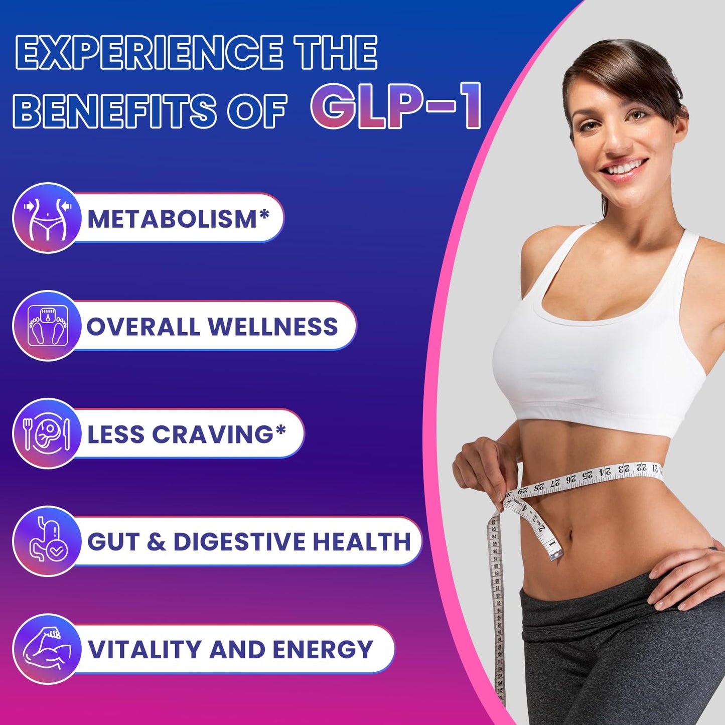 Natnect GLP-1 Supplement Support Capsules, 60 Capsules