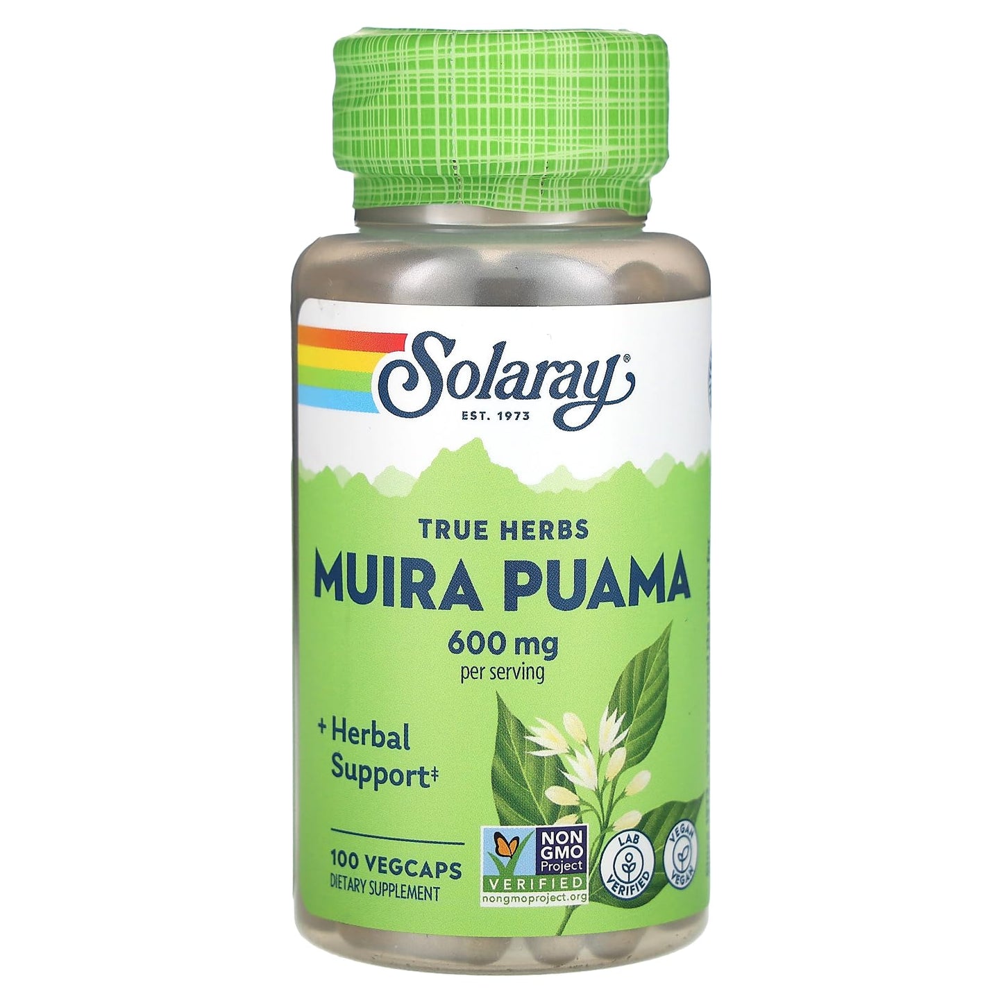 Solaray Muira Puama 300 mg Capsule, 100 Capsules