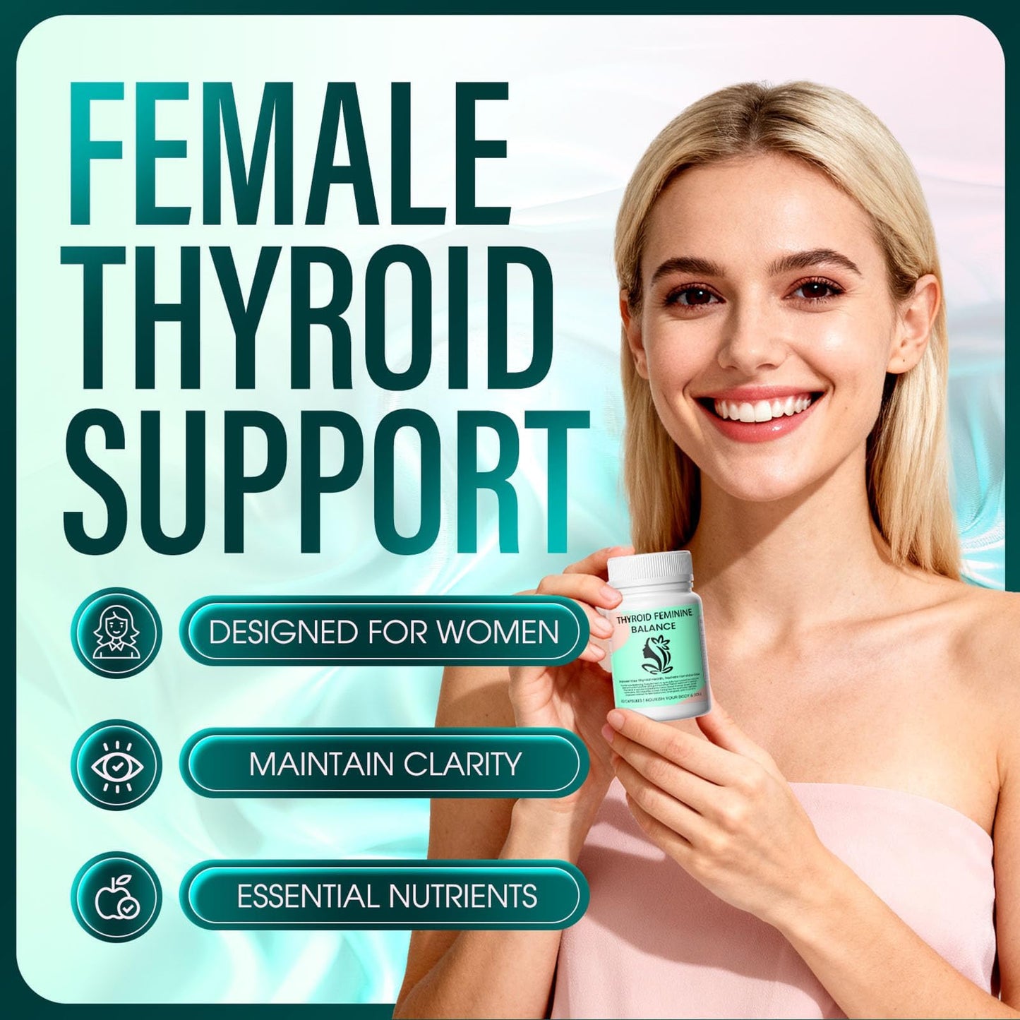 Tfnovg Thyroid Feminine Balance Capsule 60 Count