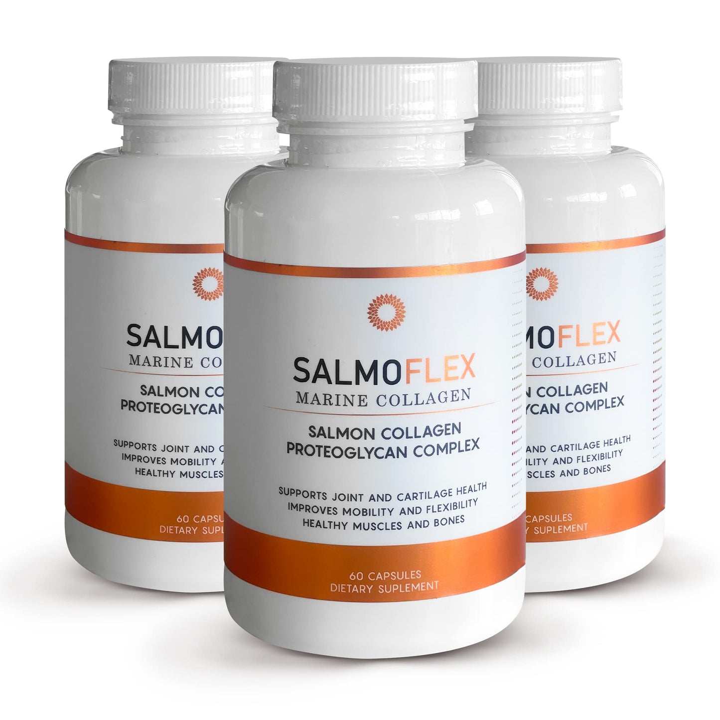 VITASEI Salmoflex Marine Collagen Peptides with Hyaluronic Acid and Vitamin C, D, E, 180 Capsules