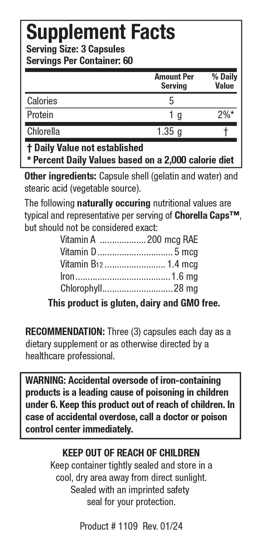 Biotics Research Chlorella Capsules 180 Count
