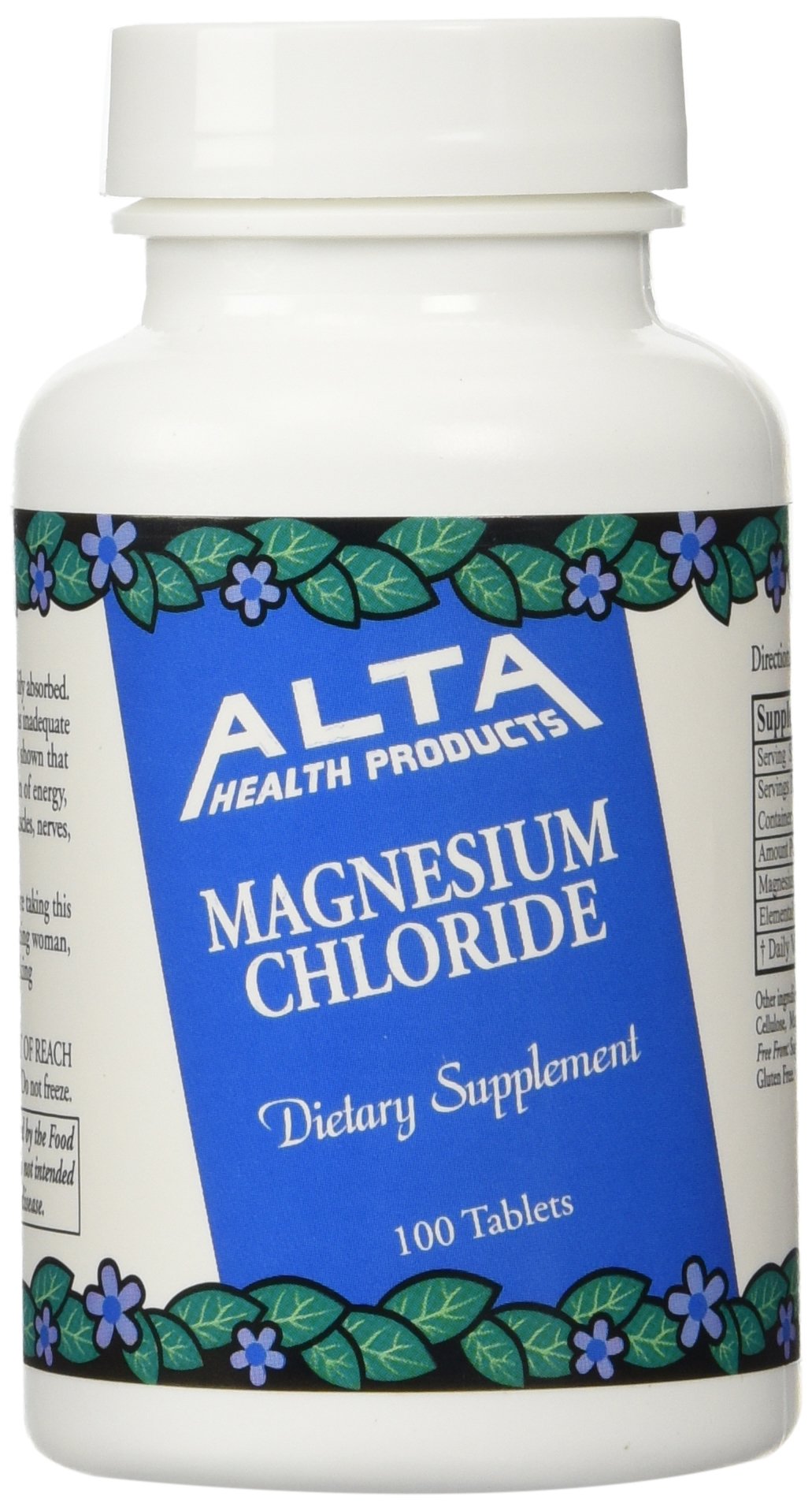 Alta Health Magnesium Chloride Tablets 100 Count