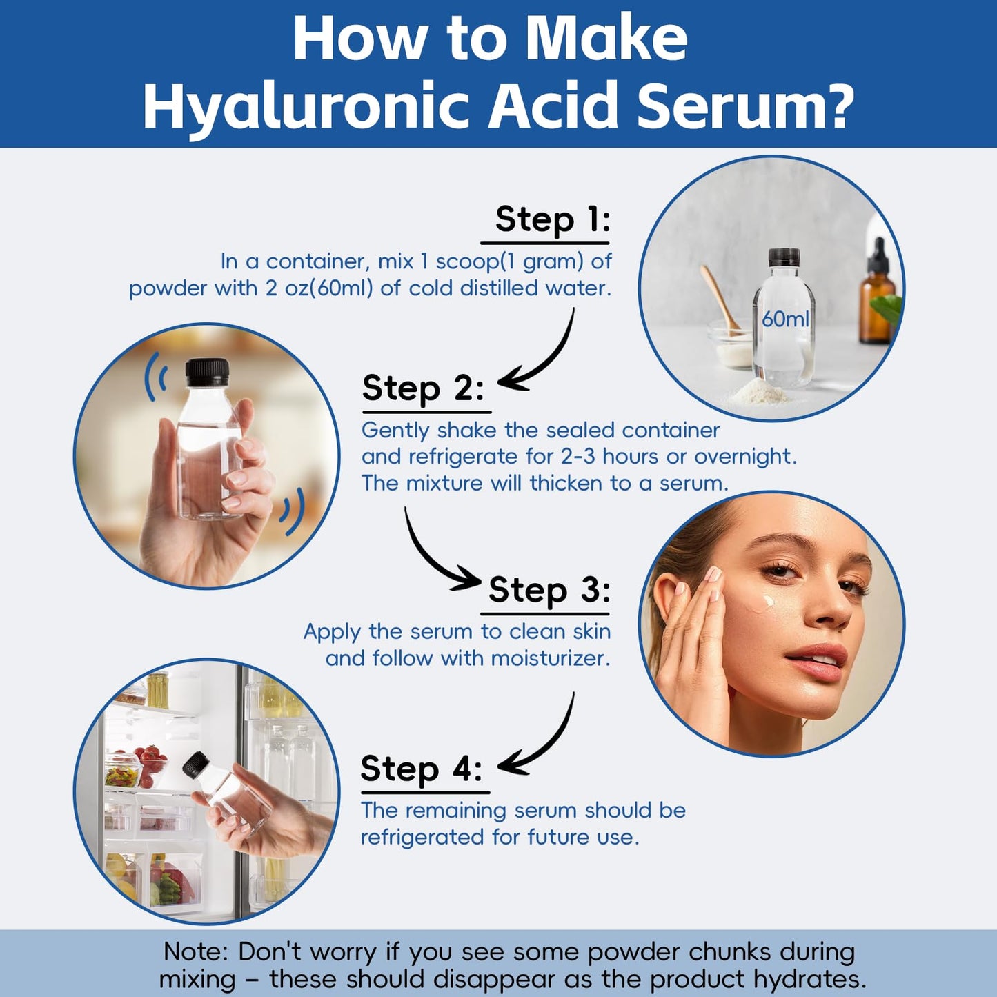 Arofum Hyaluronic Acid Powder 3.52 oz