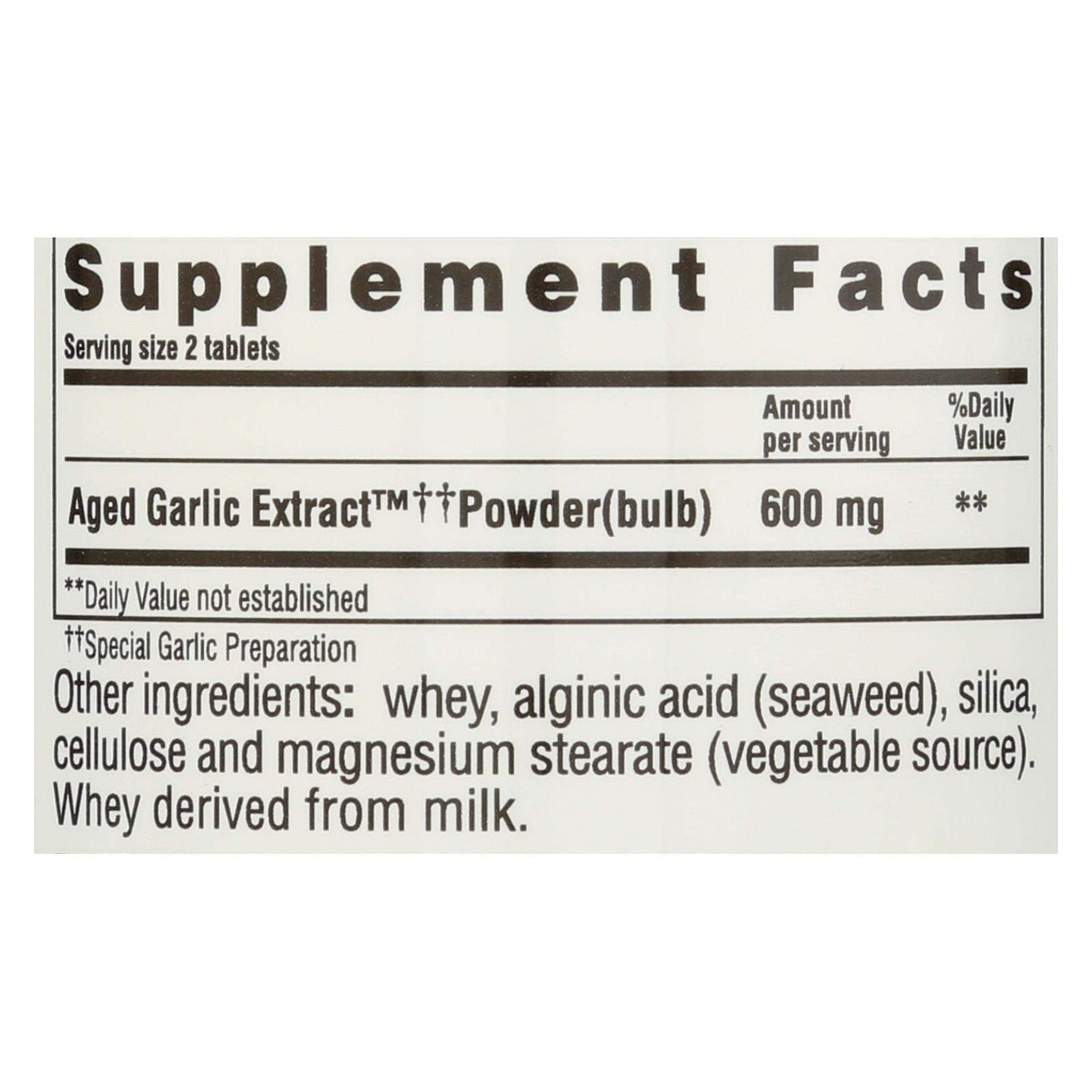 Kyolic Formula 100 Aged Garlic Extract Tablets, 600 Count