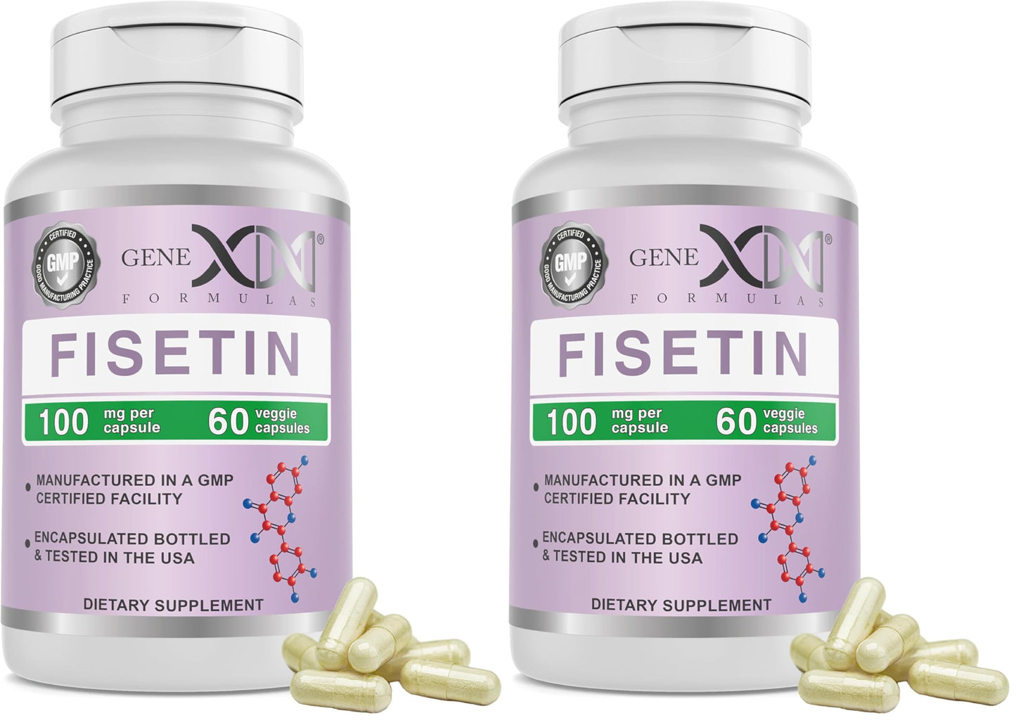 Genex Formulas Fisetin 100mg/Serving, 120 Capsules