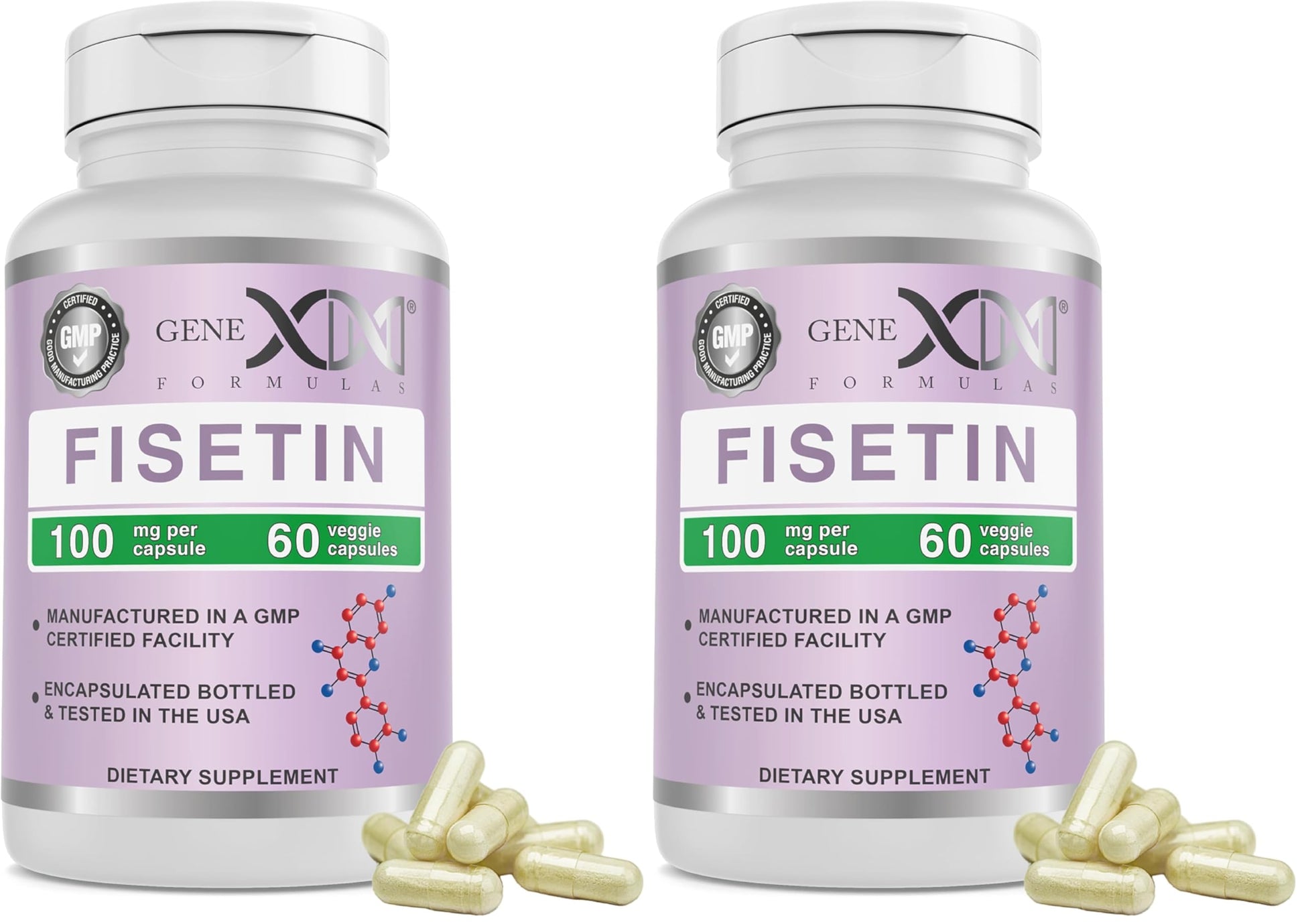 Genex Formulas Fisetin 100mg/Serving, 120 Capsules