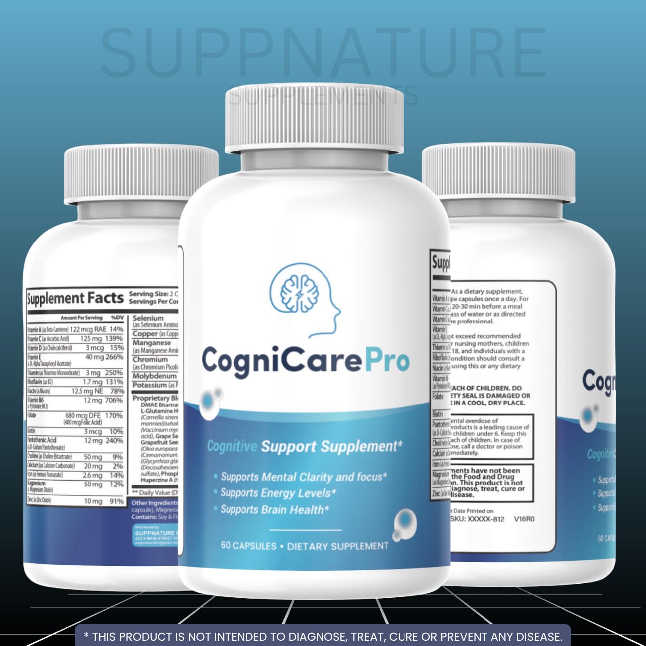 SuppNature Cognicare Pro Capsules, 60 Count