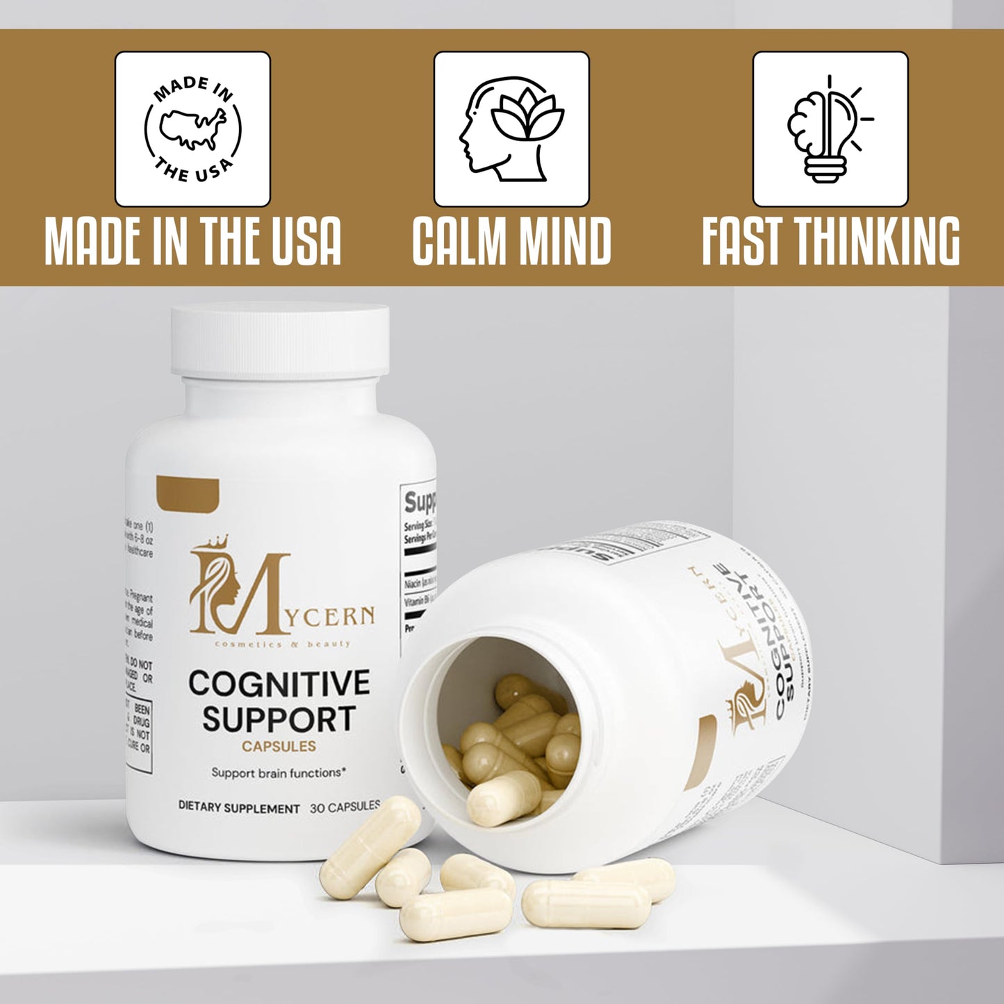 Mycern Cognitive Support Supplement Capsule 30 Count