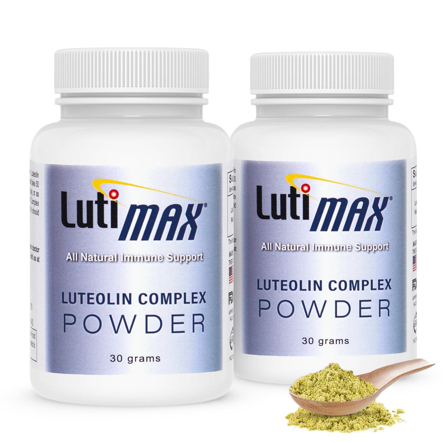 Luti Lutimax Luteolin Complex Powder Brain Supplement with Rutin, 2 Pack