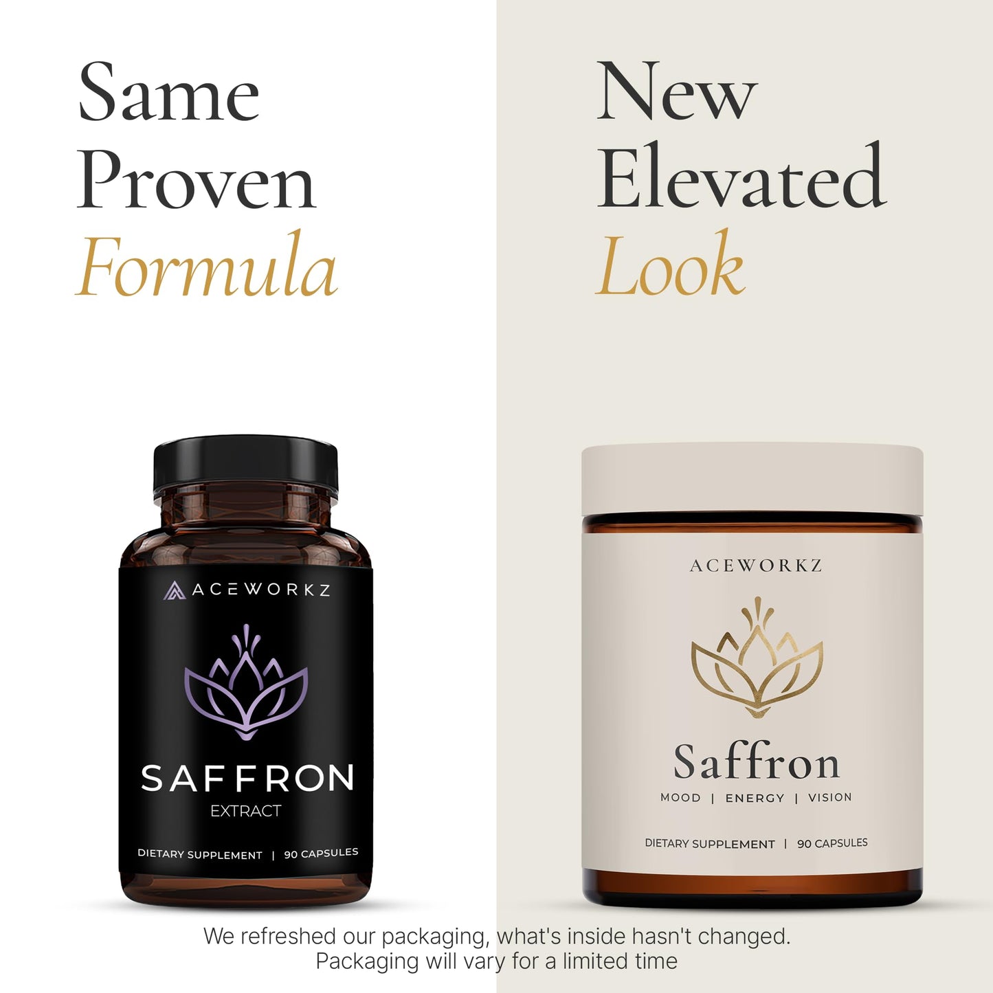 ACEWORKZ Appetite Suppressant for Weight Loss – Organic Saffron Extract with BioPerine® for Enhanced Absorption – Supports Energy & Mood, Capsules, 90