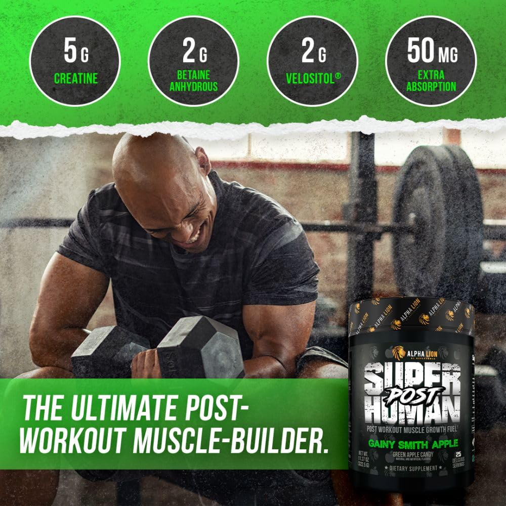ALPHA LION Superhuman Post Workout Recovery Powder 11.37 Ounce