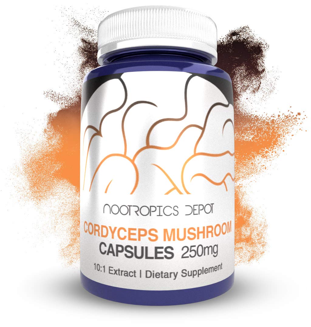 Nootropics Depot Cordyceps Mushroom Capsules 180 Capsules