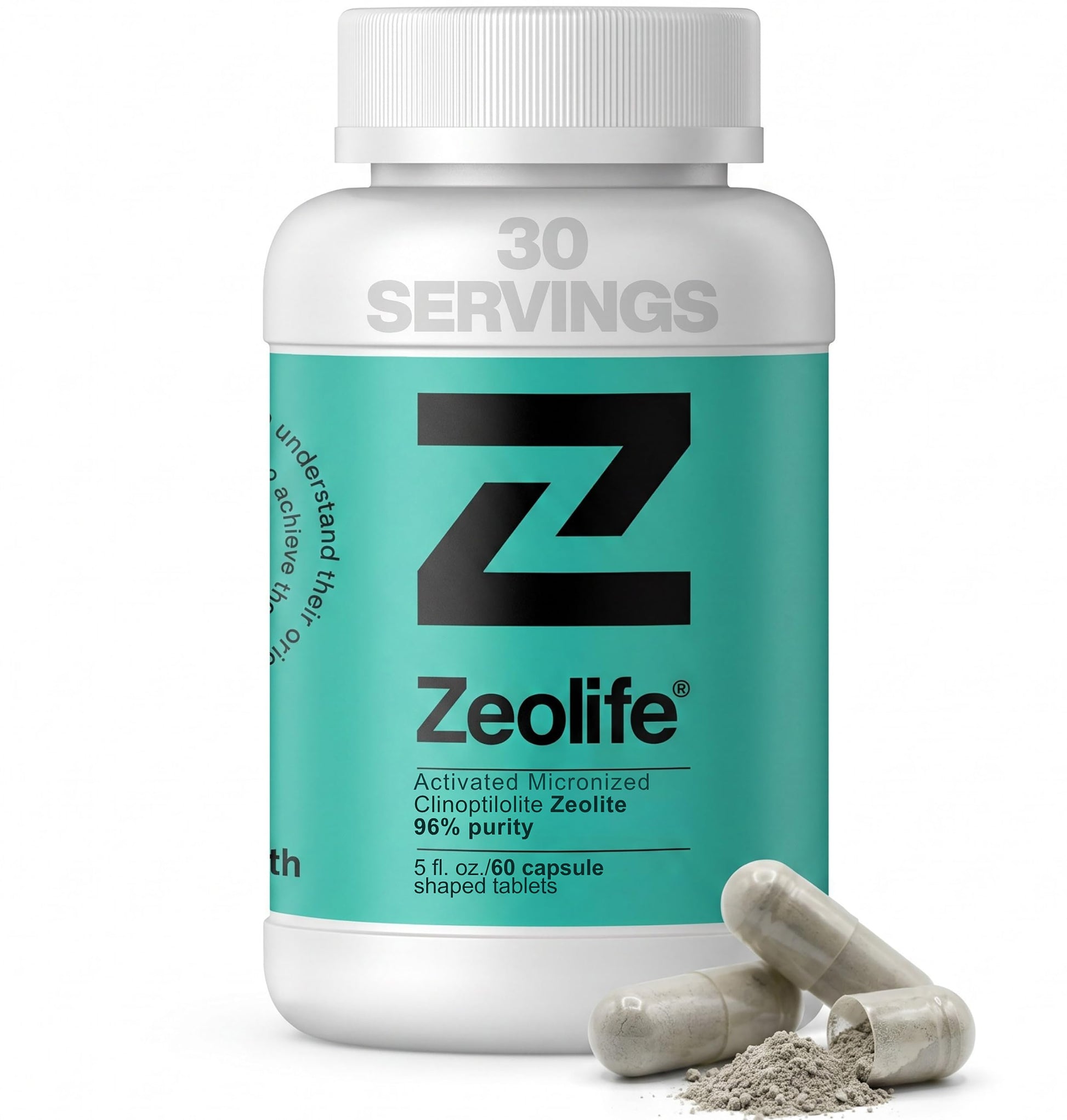 ANCIENT HEALTH Zeolite Clinoptilolite Micronized Activated Volcanic Mineral Supplement Capsule, 60 Count