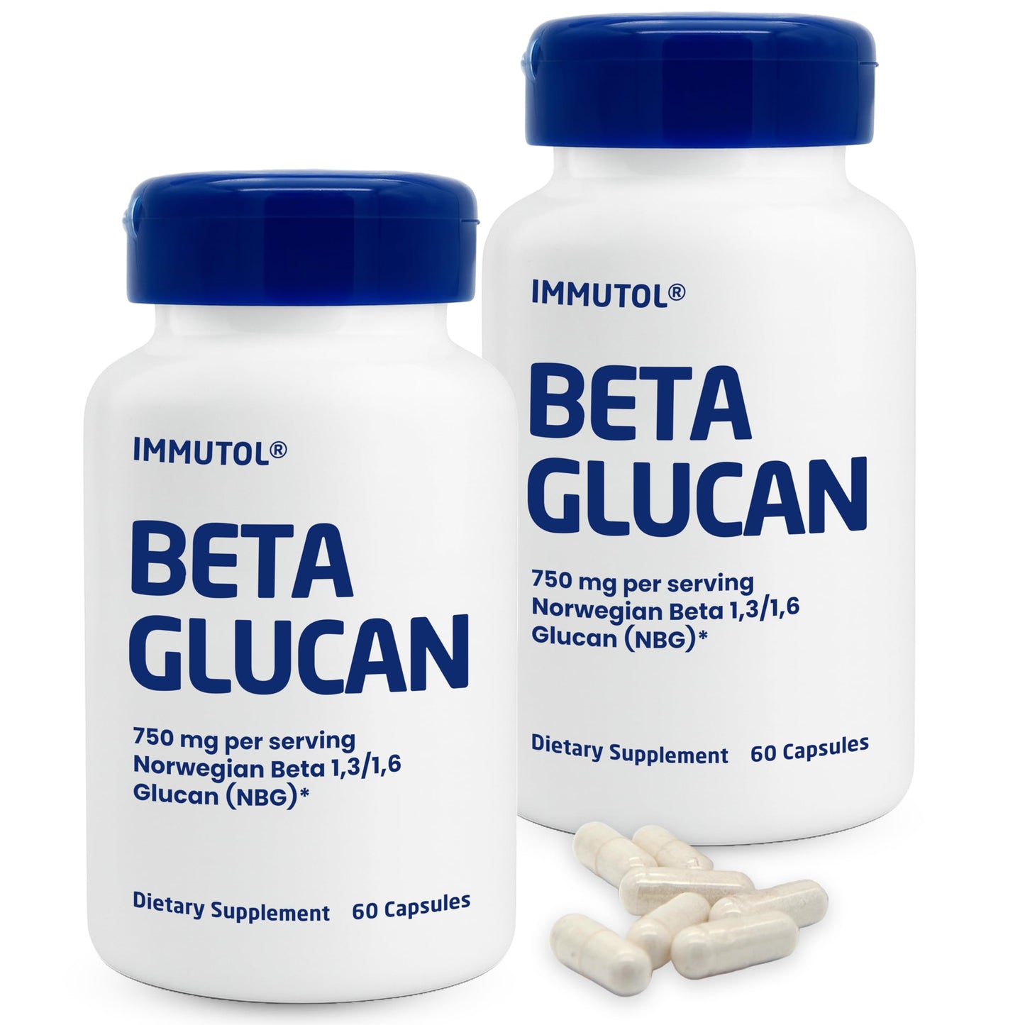 Immunocorp Immutol Immune Support Supplement with Beta Glucan 60 Capsules