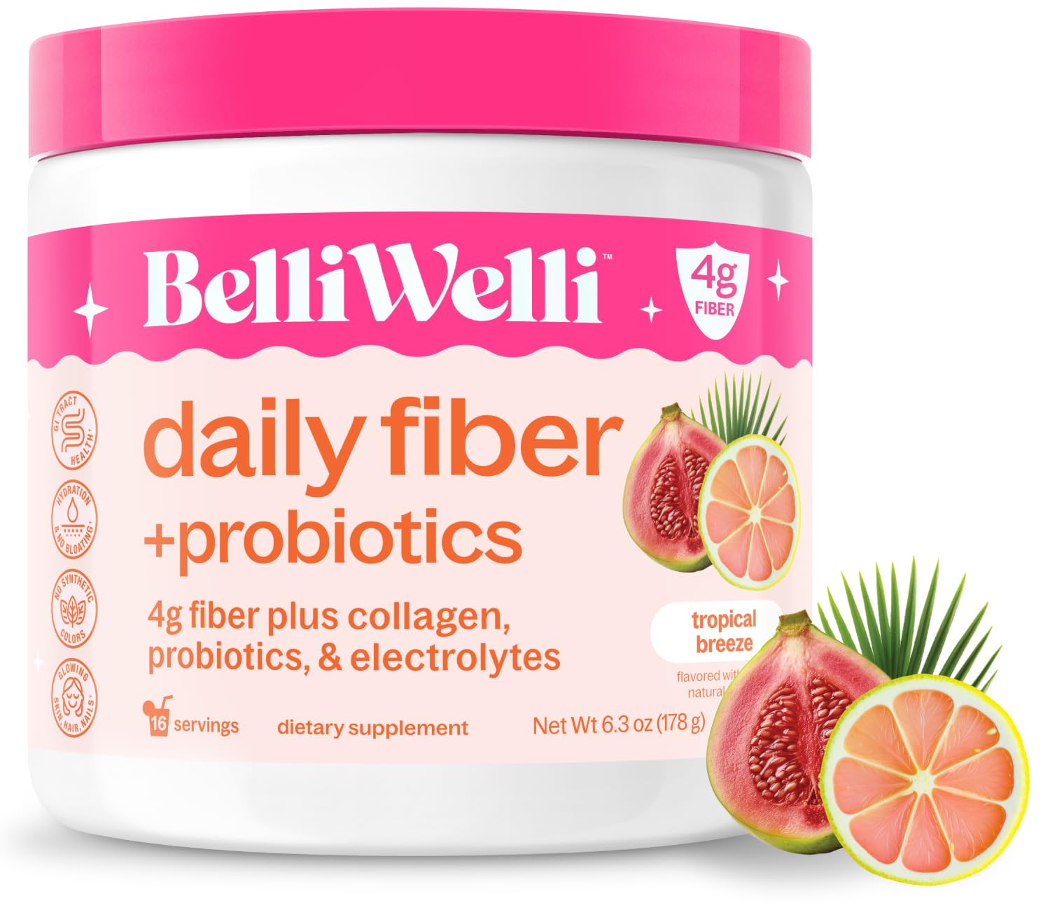 Belli Welli Fiber Supplement Powder 6.4 oz