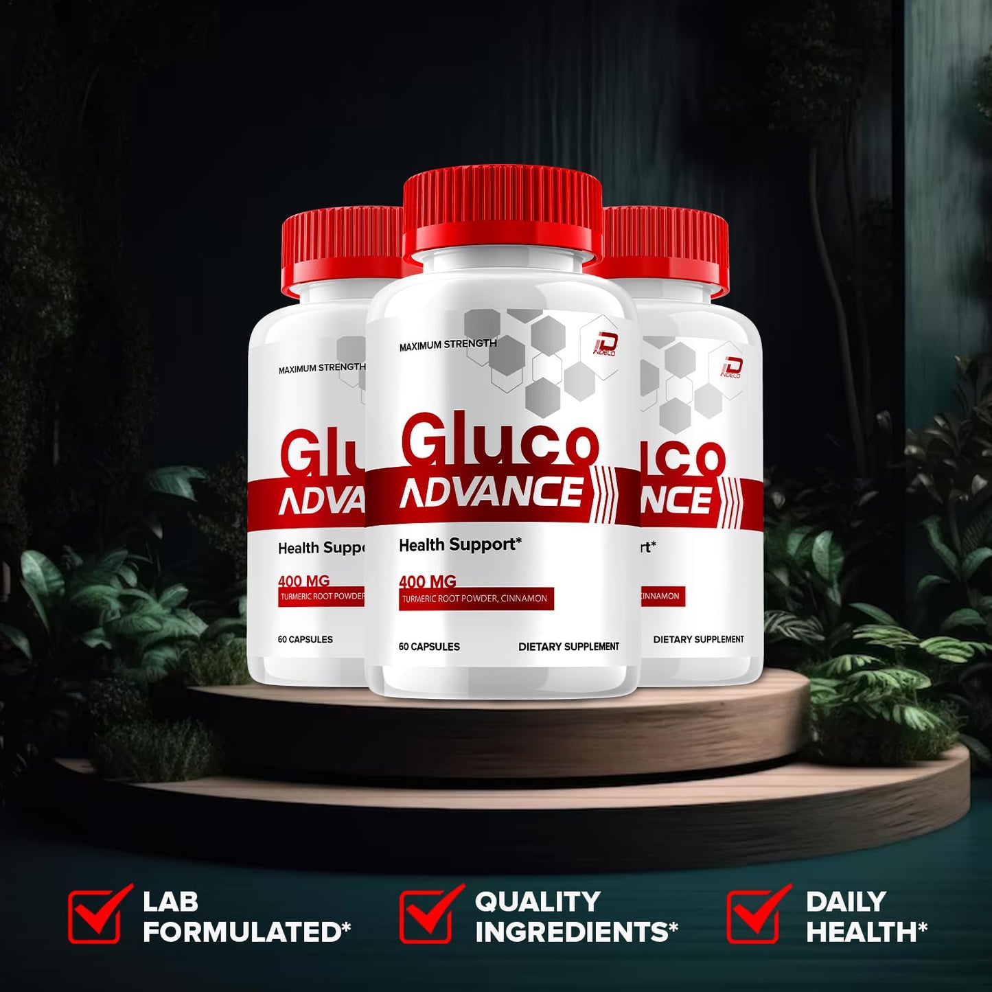 Indelo Gluco Advance Capsules 60 Count