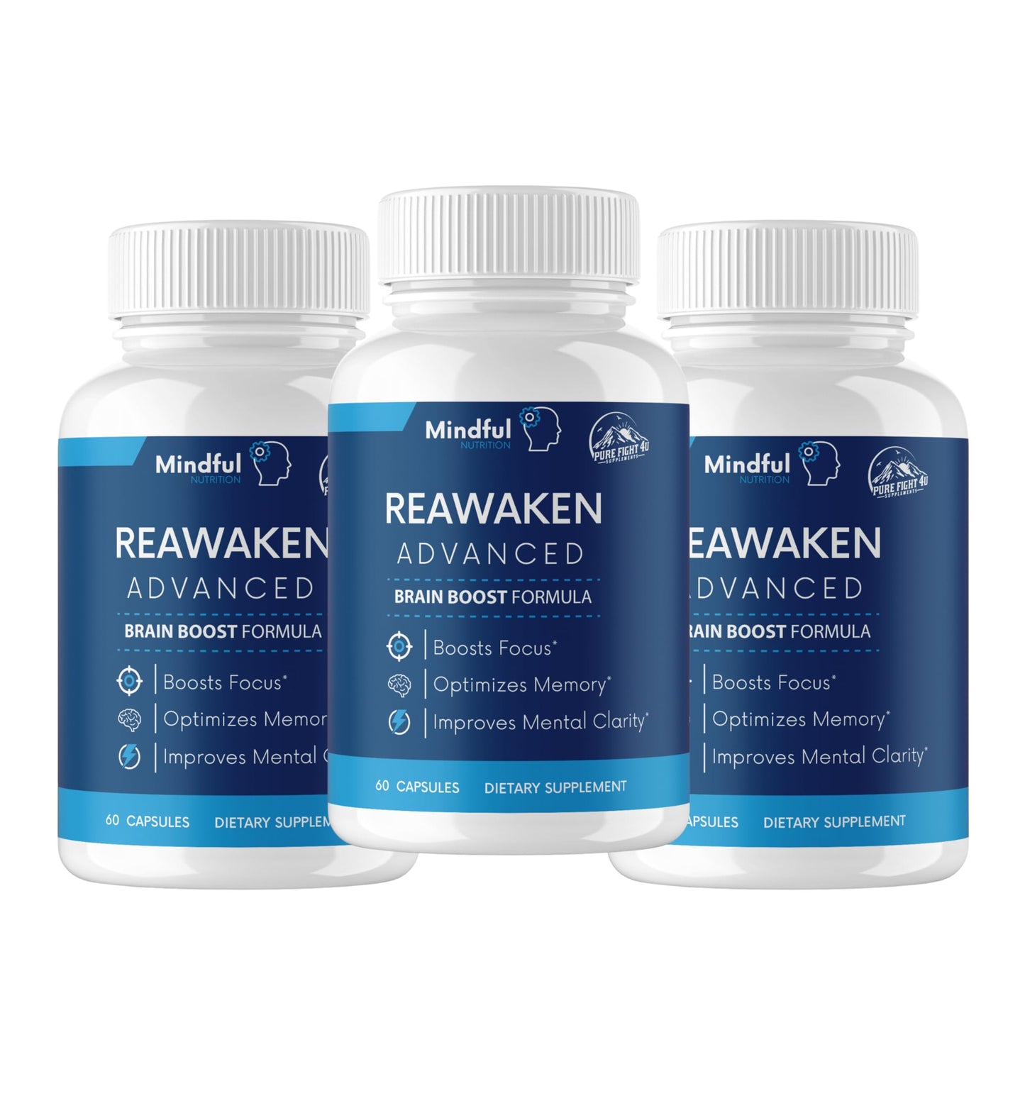 PureFight4U Reawaken Advanced Capsules, 60 Count