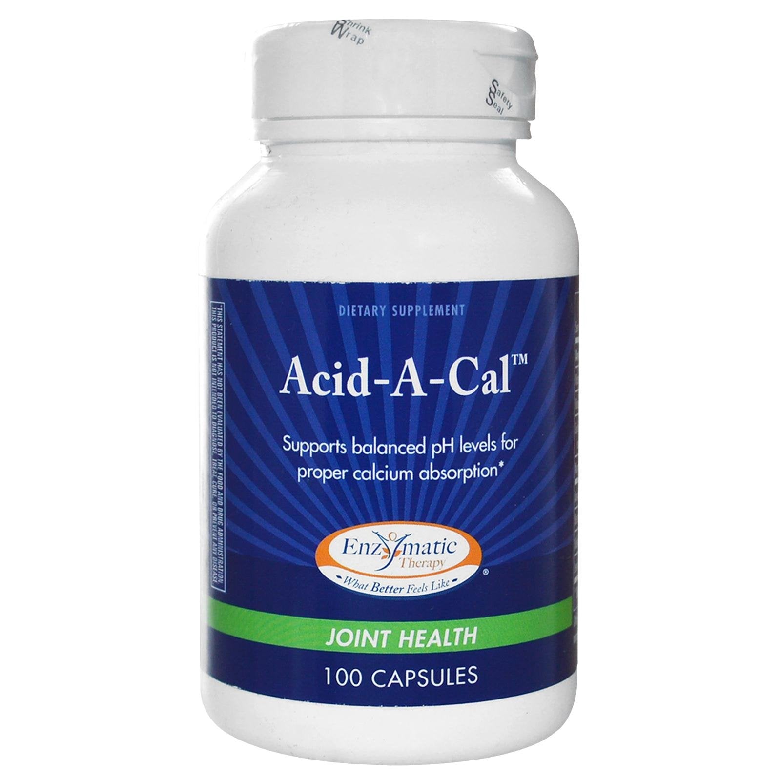 Enzymatic Therapy Acid-A-Cal Formula Capsule, 100 Count