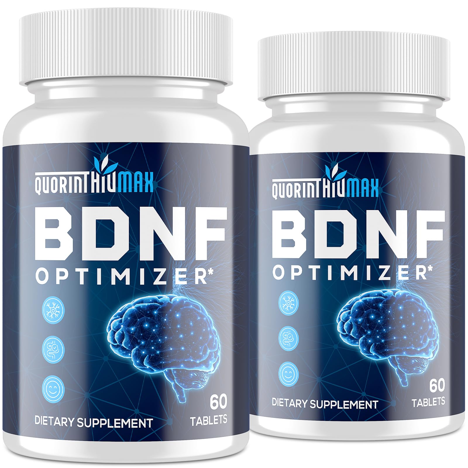 Quorinthiumax Nootropic Brain Supplement for Memory and Focus – BDNF Optimizer – Cognitive, Mental Clarity & Mood – High Absorption – Organic Lion's Mane, L-Theanine, Ginkgo Biloba & Alpha GPC, 120 Tablets