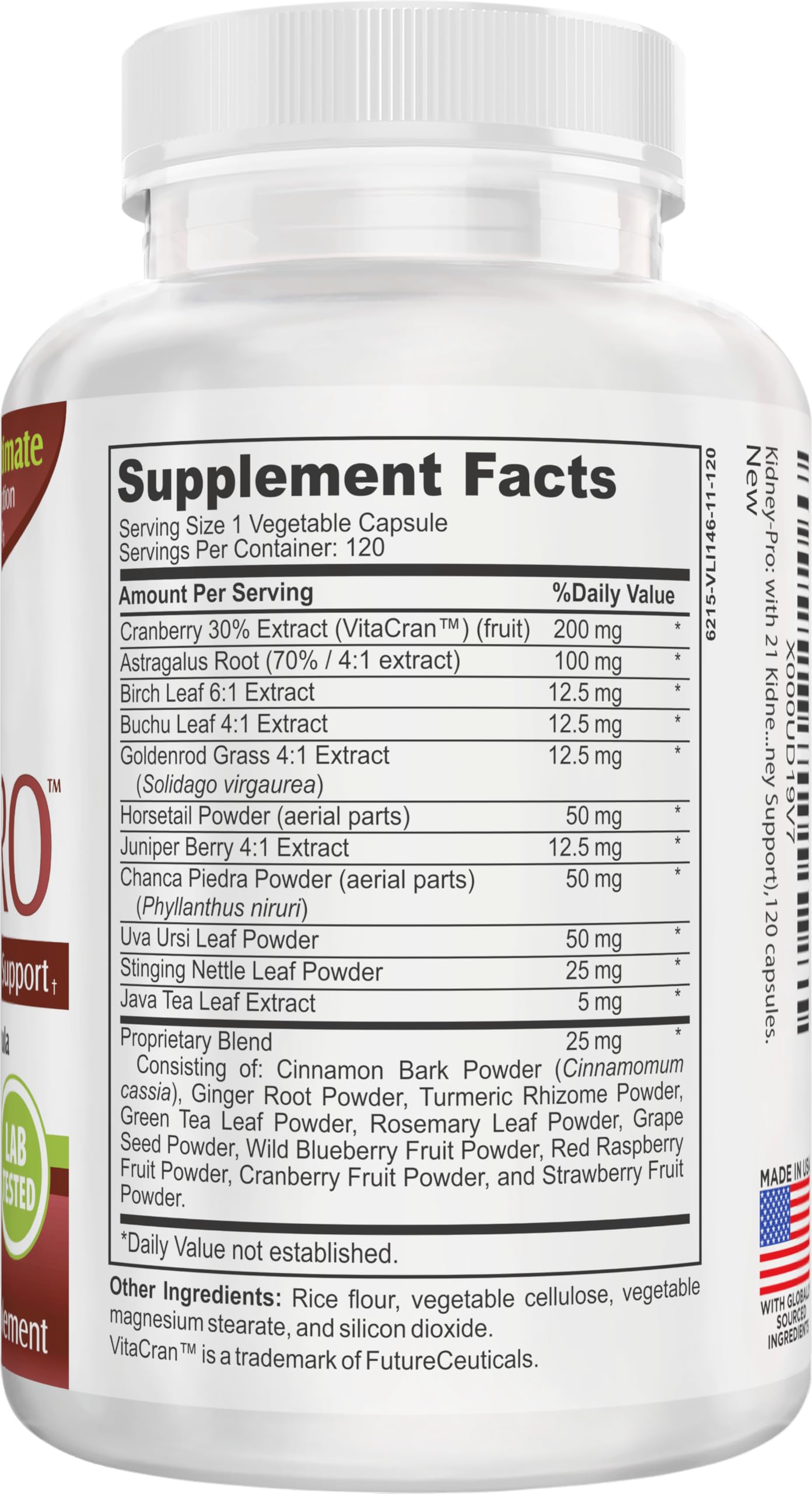 Elevate Recovery Supplements Kidney-Pro Capsule 120 Count