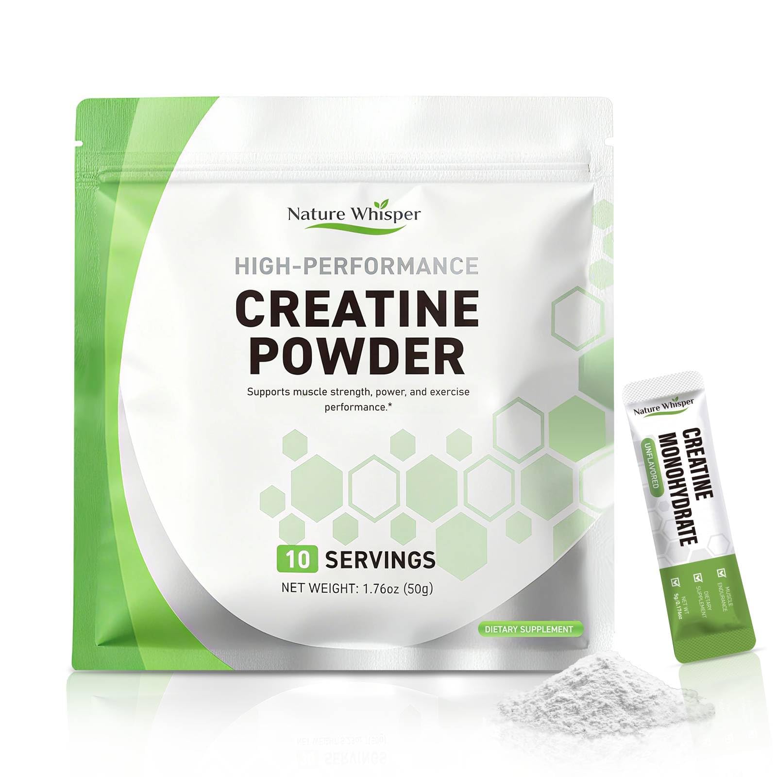 Nature Whisper Creatine Monohydrate Powder 1.76 Ounce