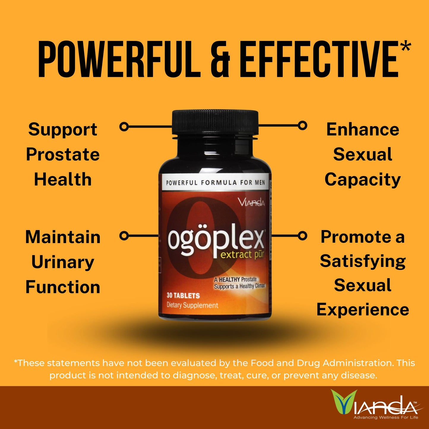 ogoplex Male Prostate Health and Urinary Support Supplement with Graminex Swedish Flower Pollen, Saw Palmetto, Phytosterols & Lycopene, 360 Tablets