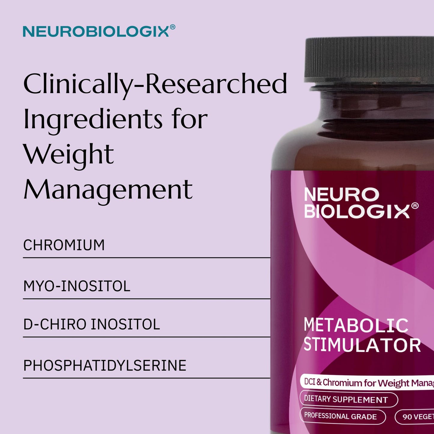 Neurobiologix Metabolic Stimulator Inositol & Chromium Capsules 90 Count