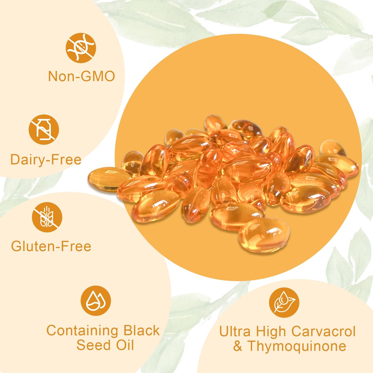 Glispa Natural Organic Cowhide Oil Soft Capsules, 2 Capsules