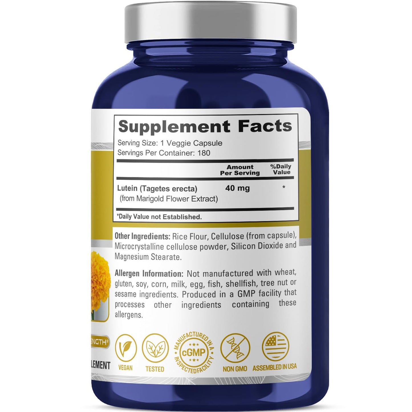 NusaPure Lutein 40mg Capsule, 180 Capsules