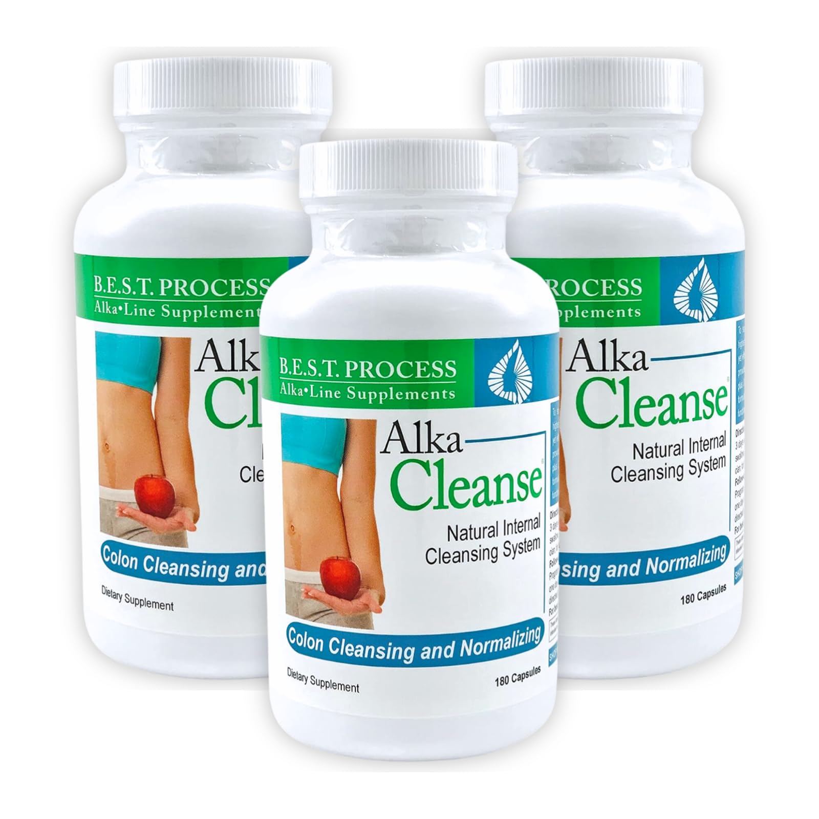 Morter HealthSystem Alka•Cleanse Best Process Alkaline Herbal Detox Colon Cleanse & Digestive Distress Formula Psyllium Husk Probiotics Enzymes & Herbs Capsule 1