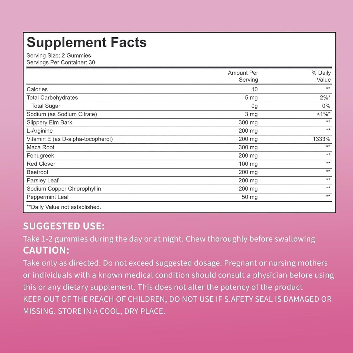 Garlicoccc Pheromone Gummies with Slippery Elm for Women, 60 Gummies