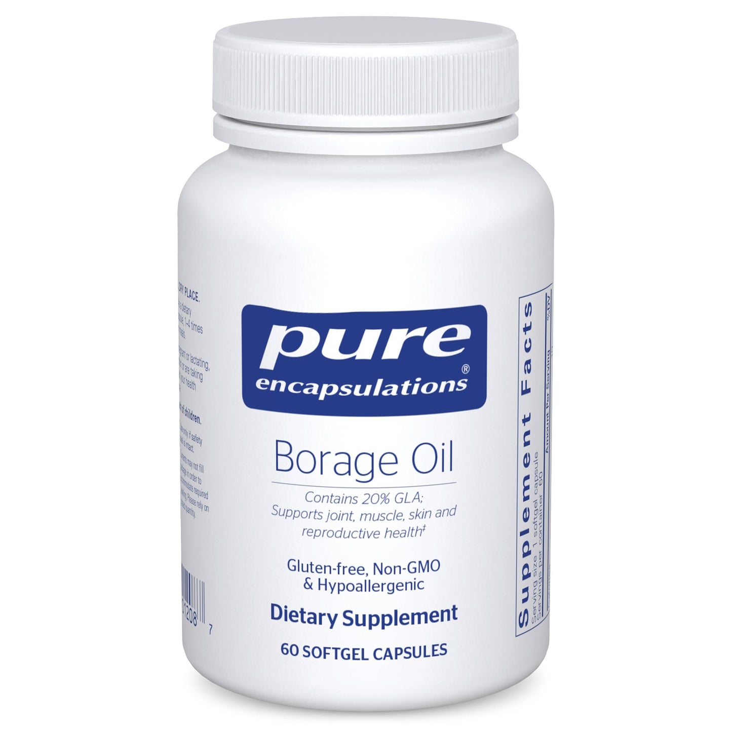 Pure Encapsulations Borage Oil Softgels 60