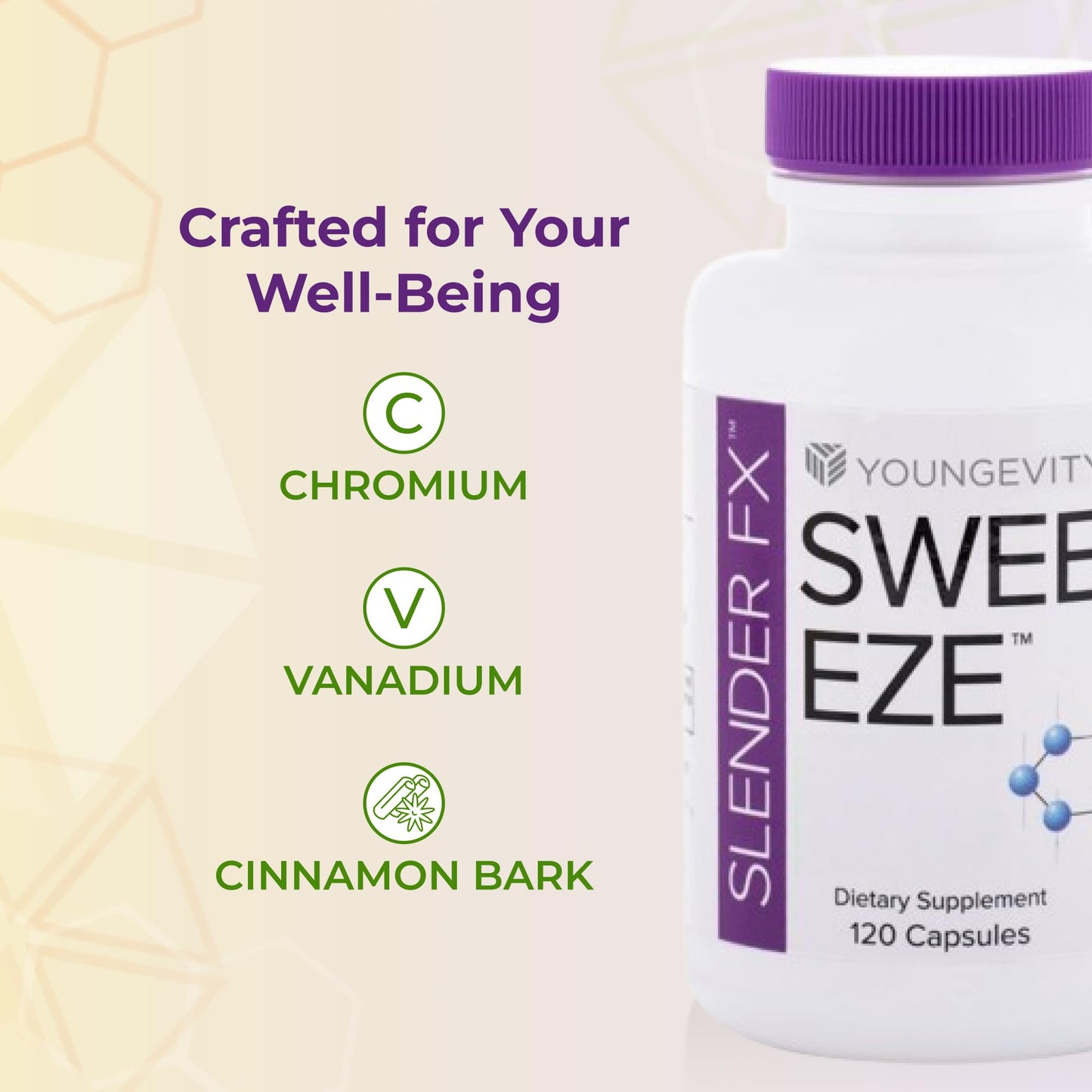 Youngevity Sweet Eze Multivitamin and Mineral Supplement Capsule 120 Capsules