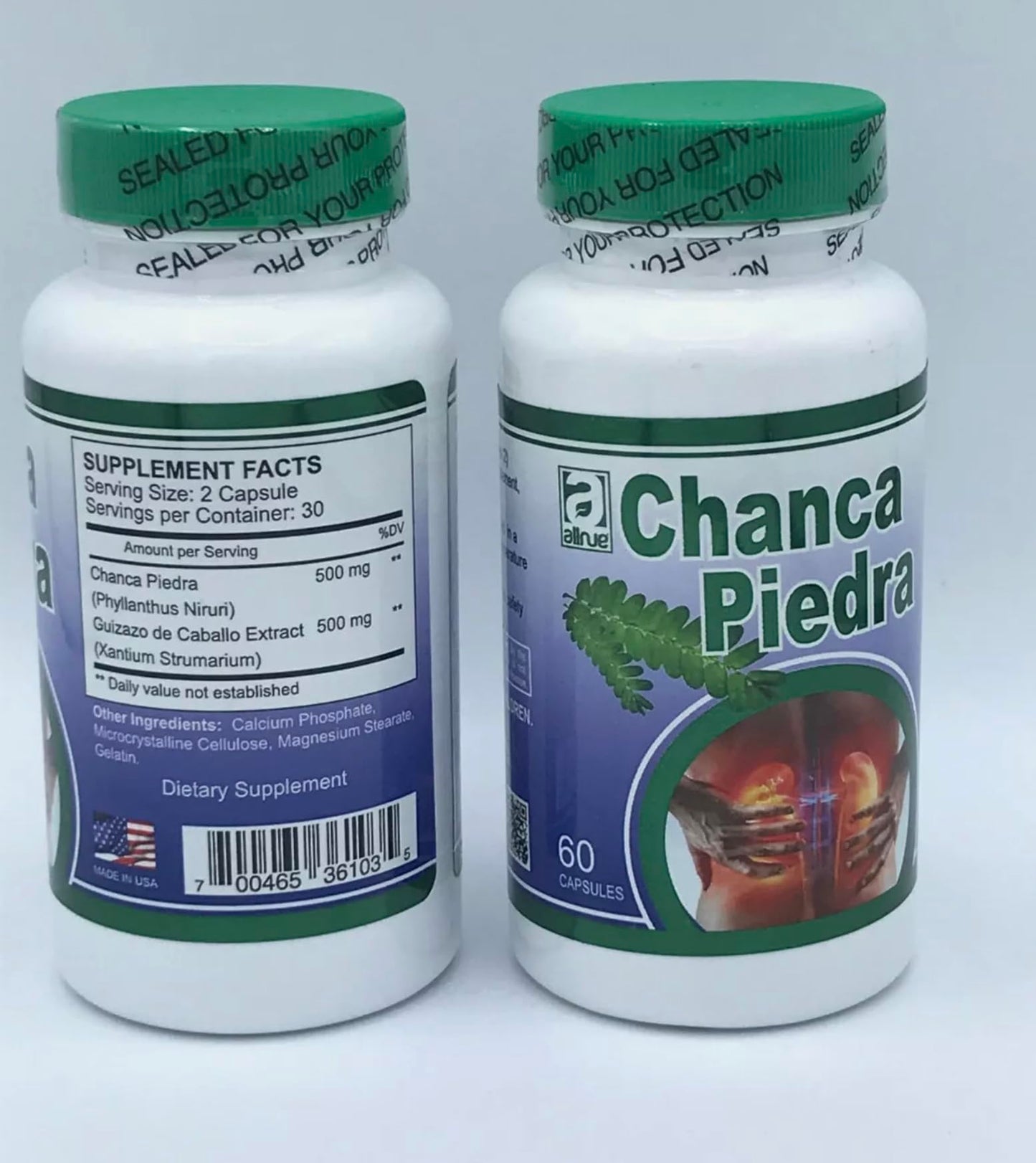 Generic Chanca Piedra with Phyllanthus Niruri Herb Extract Capsules, 60 Count