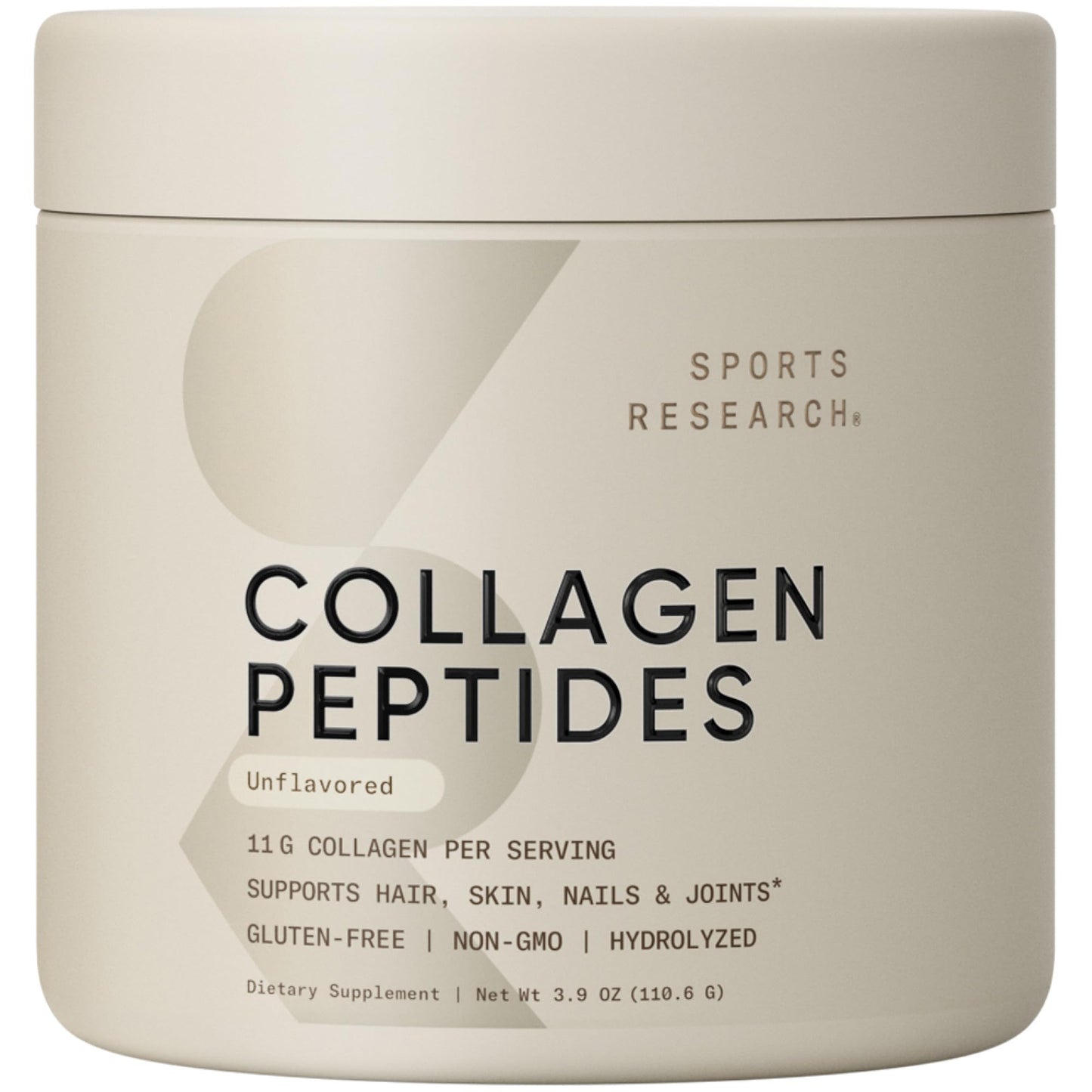 Sports Research Collagen Peptides Powder 3.9 oz