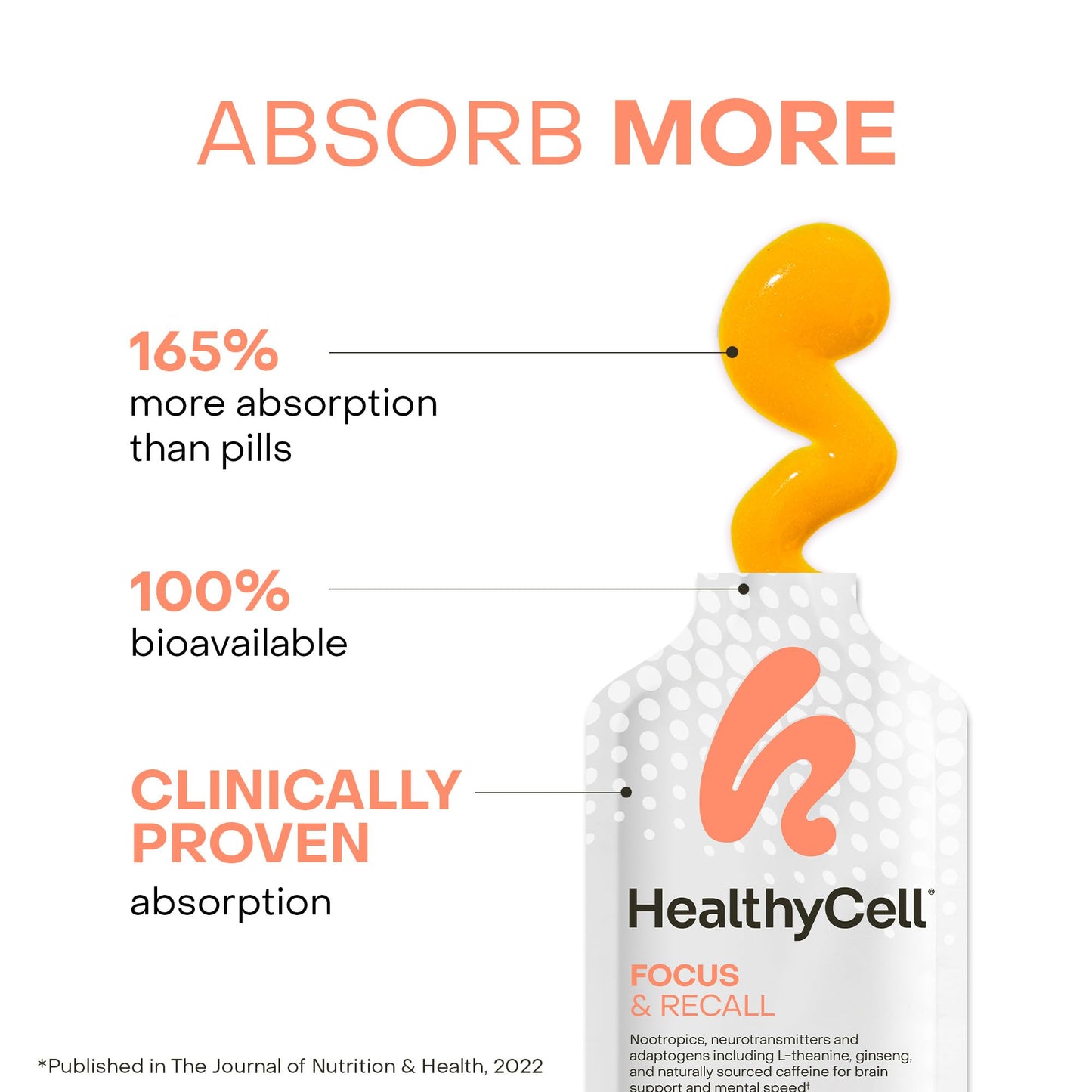 Healthycell Focus & Recall Softgels 30